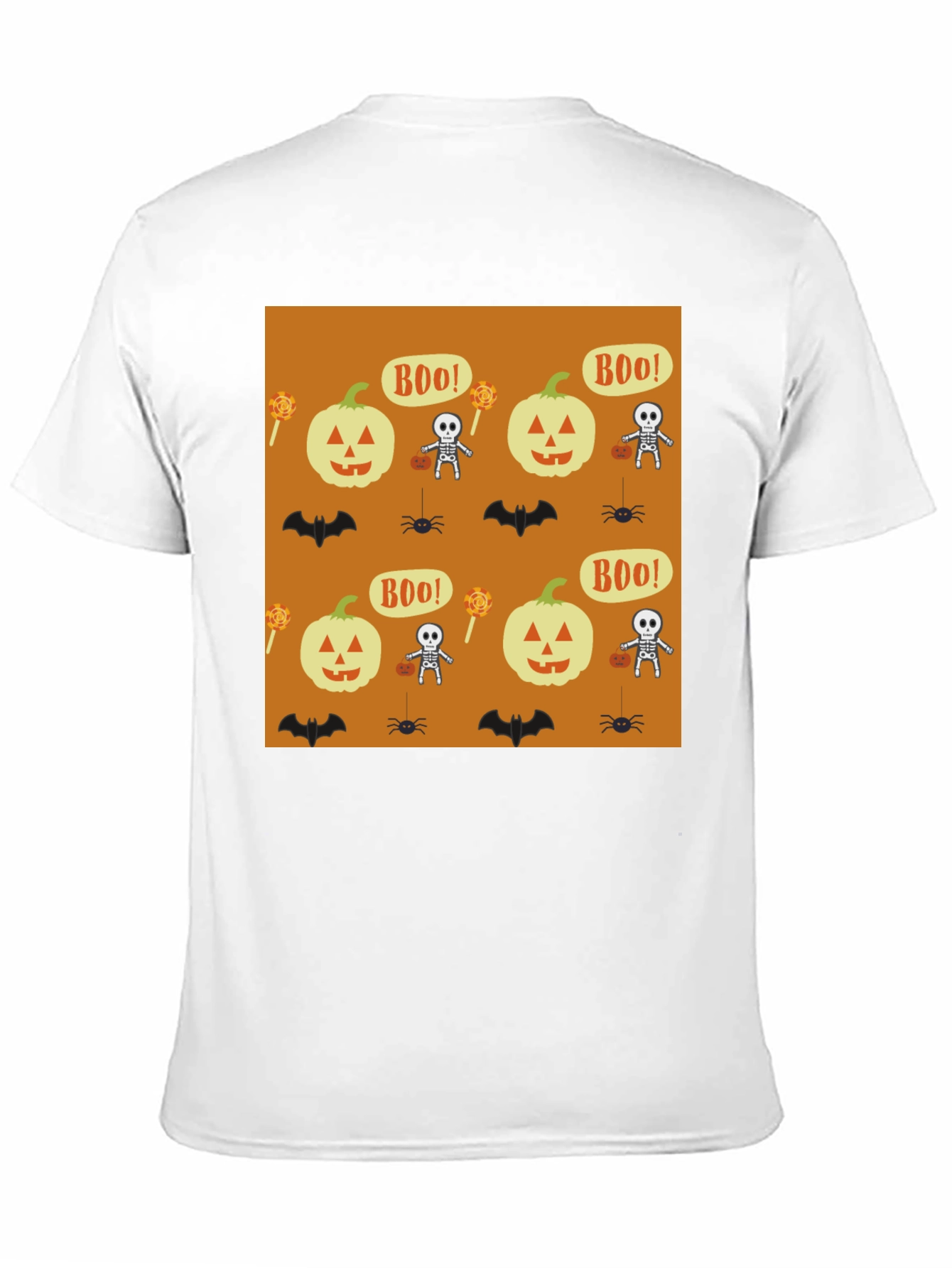 Halloween Print Black T-Shirt