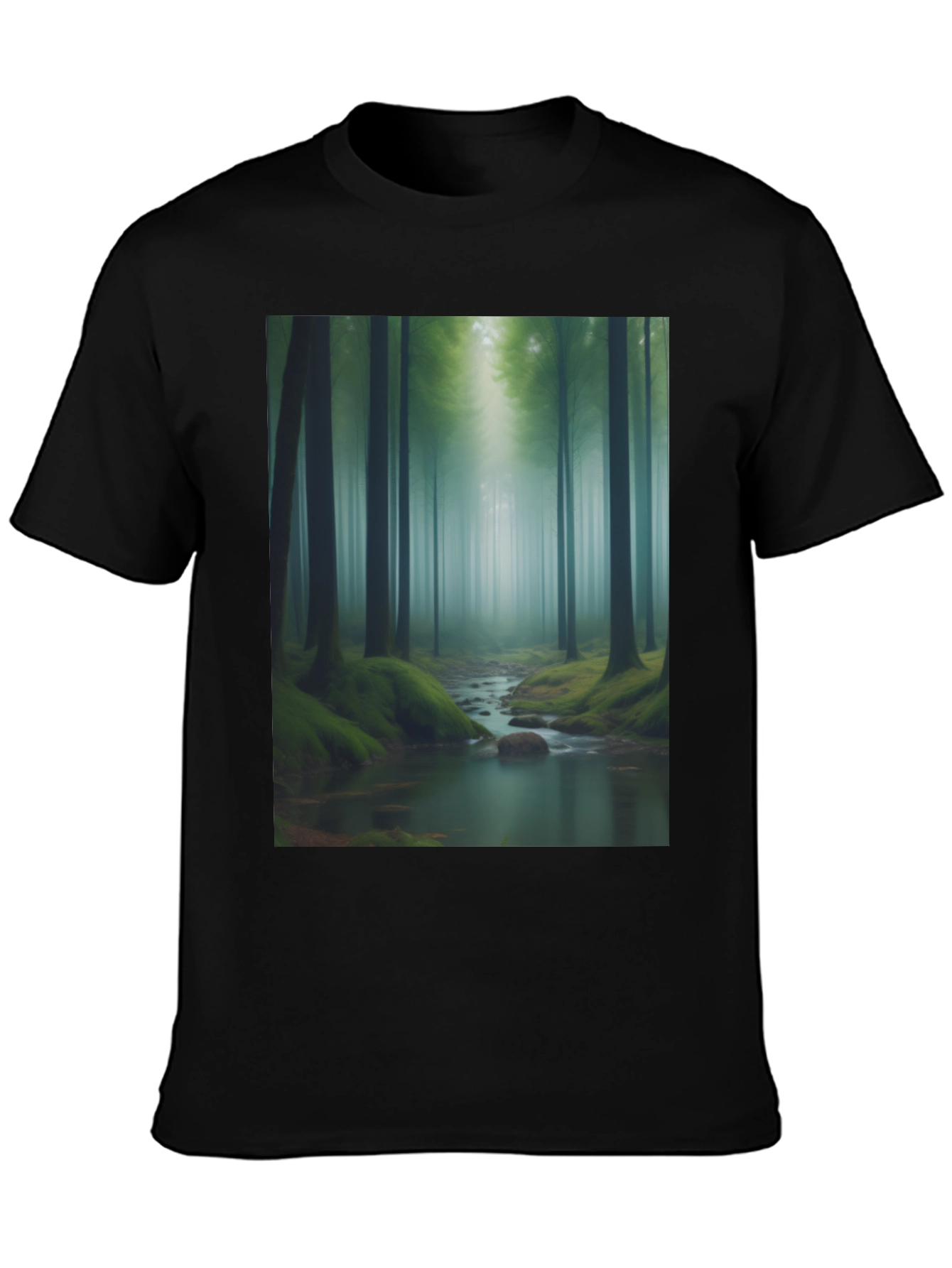 Forest Stream Graphic Tee - Nature T-Shirt