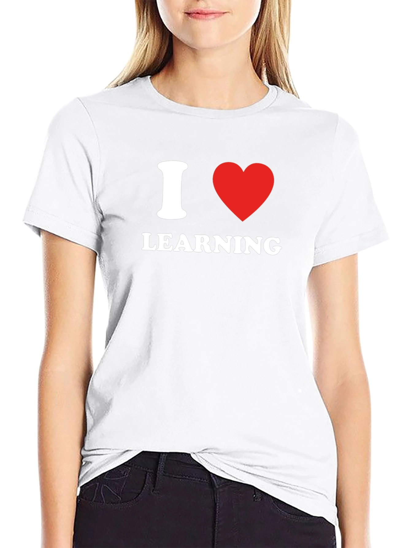 I Heart Learning Black T-Shirt