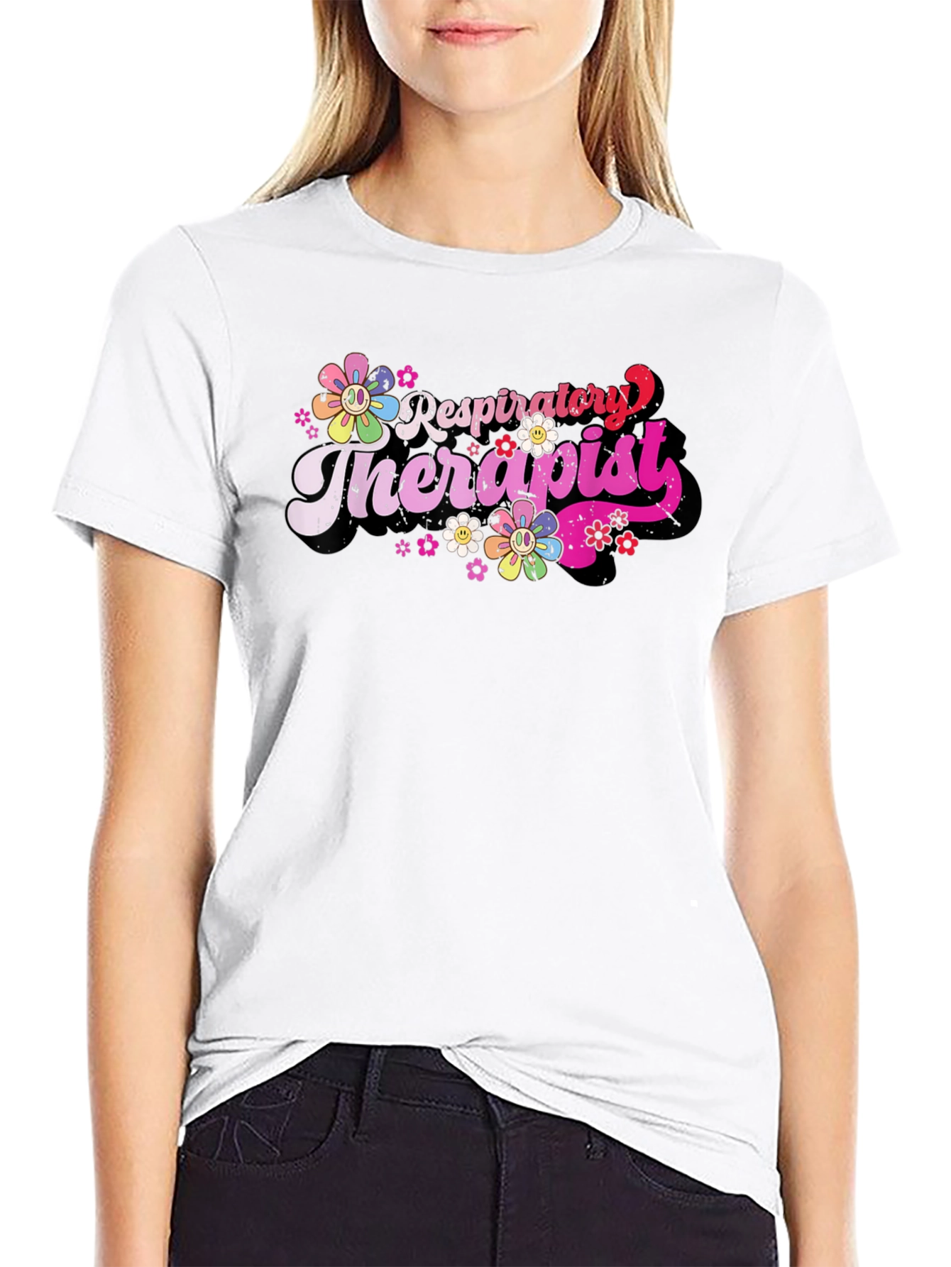 Respiratory Therapist Floral Tee