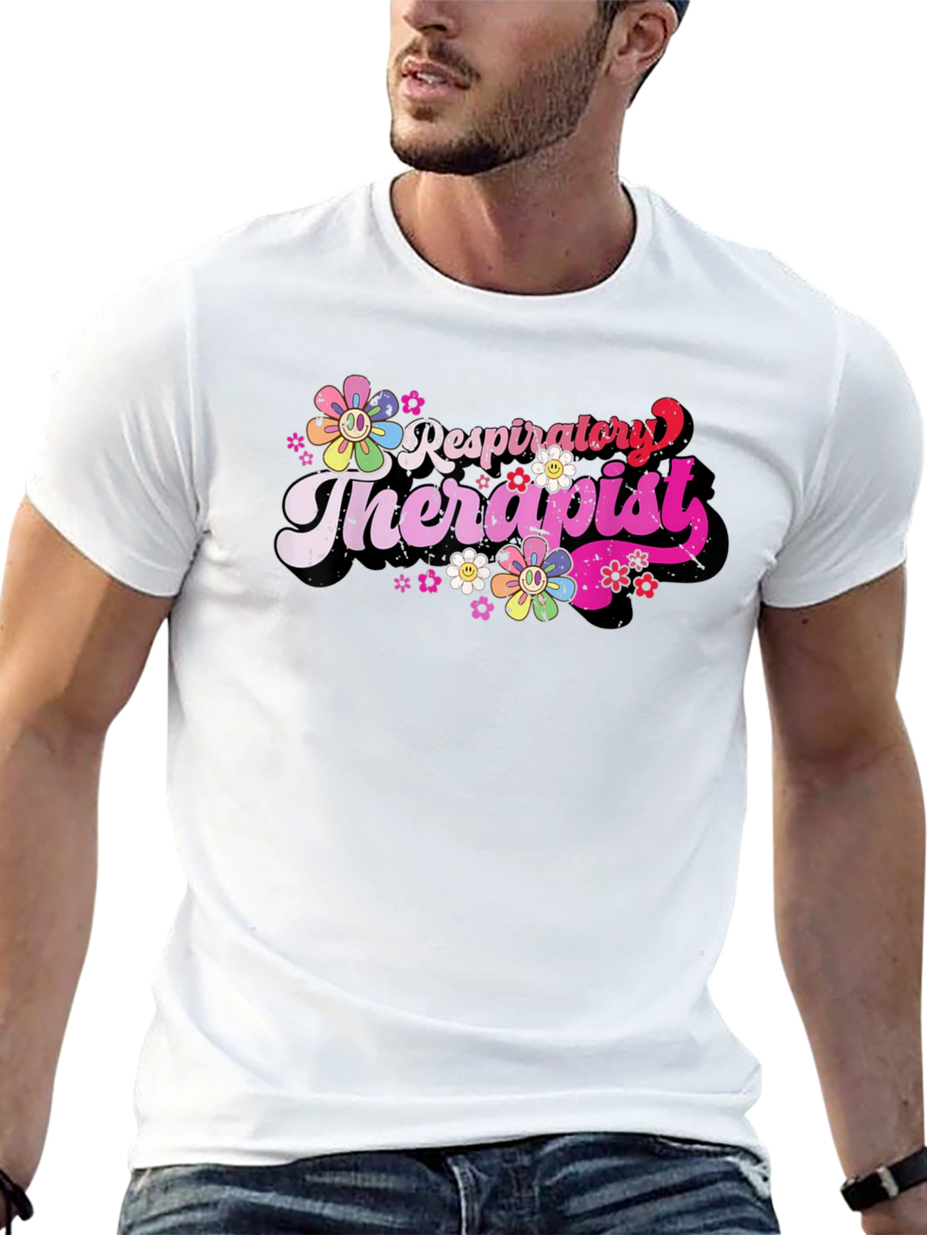 Respiratory Therapist Floral Tee