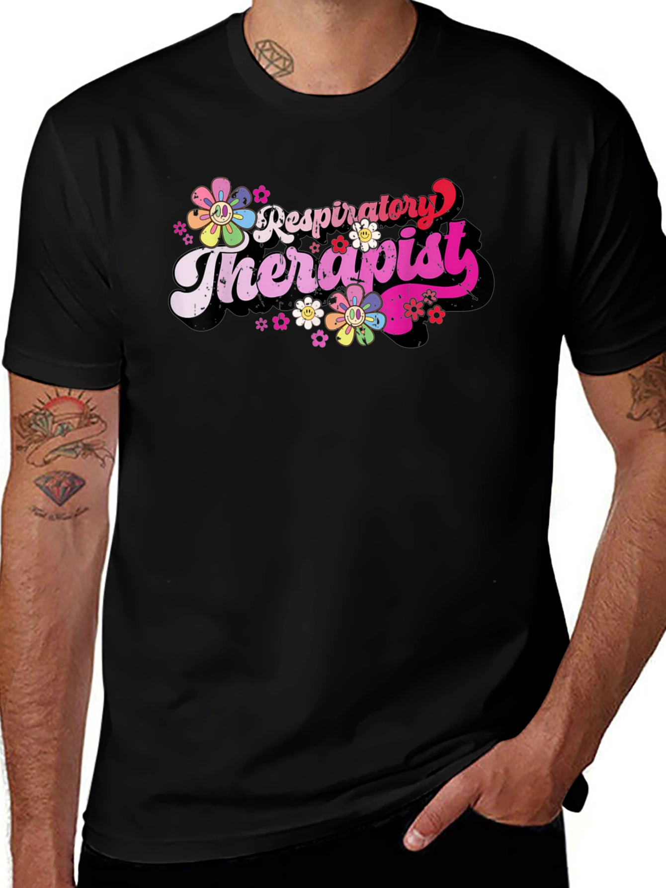 Respiratory Therapist Floral Tee