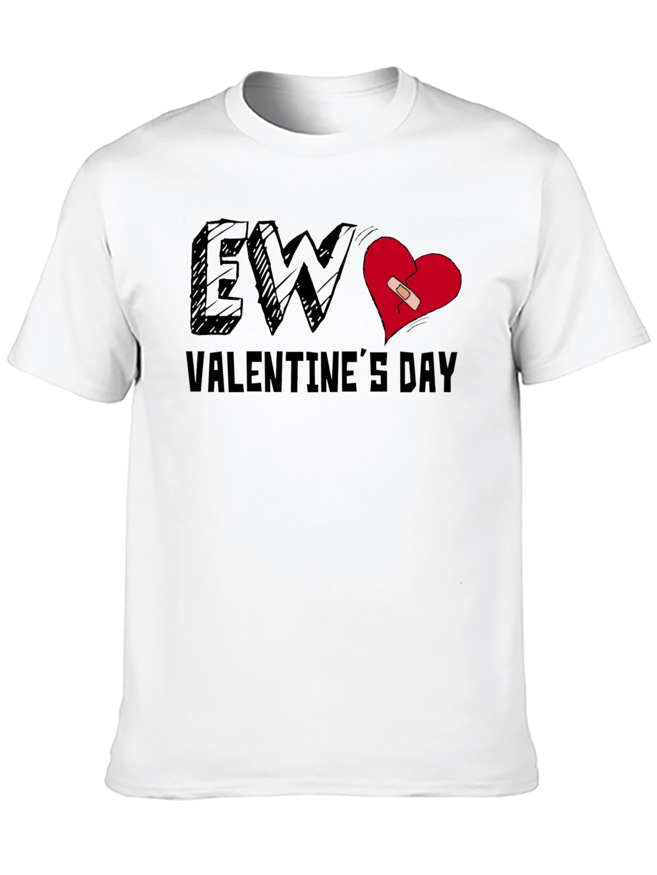 Ew Valentines Day T-Shirt Broken Heart Tee