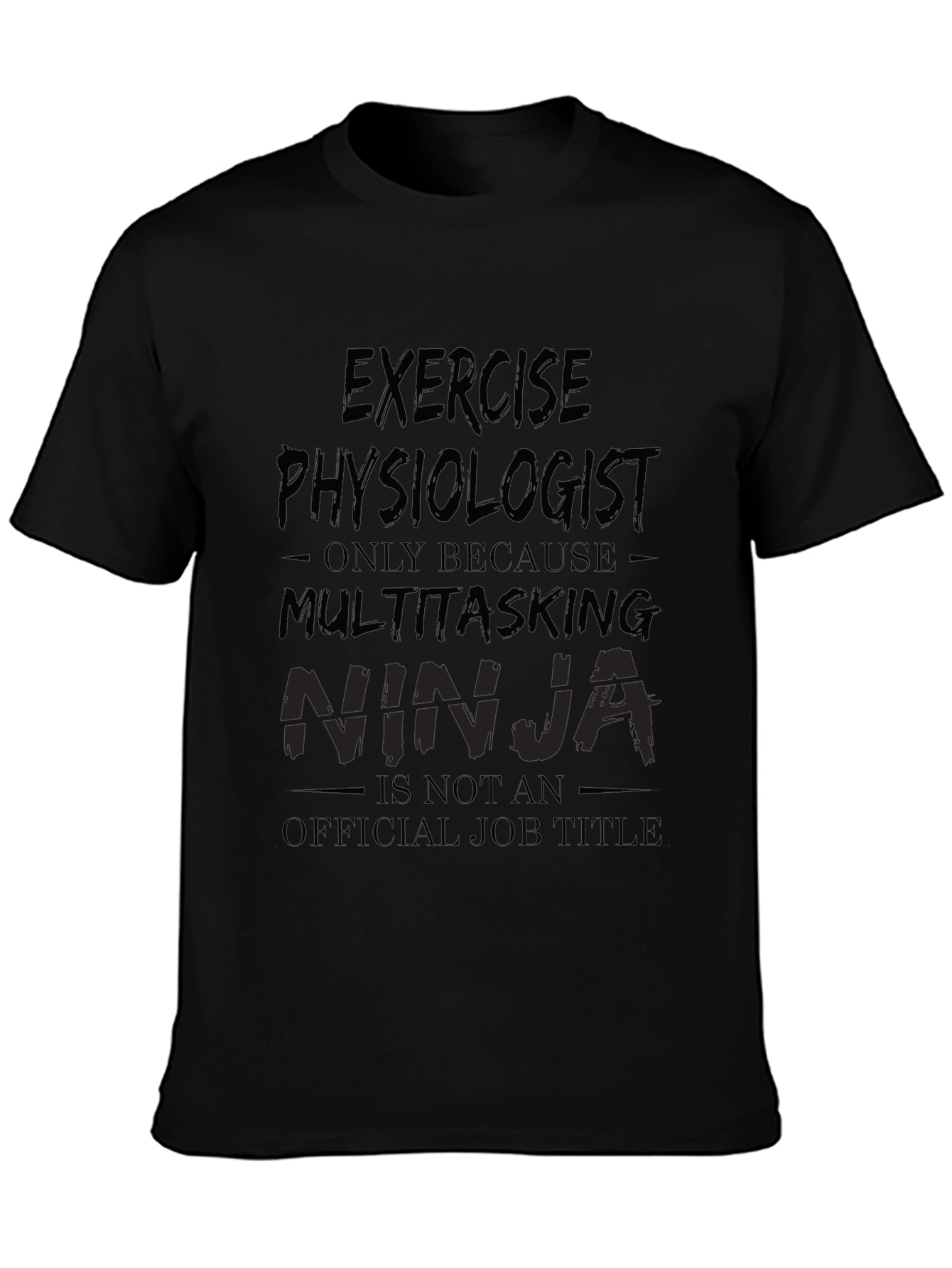 Exercise Physiologist Ninja Graphic Tee - Black