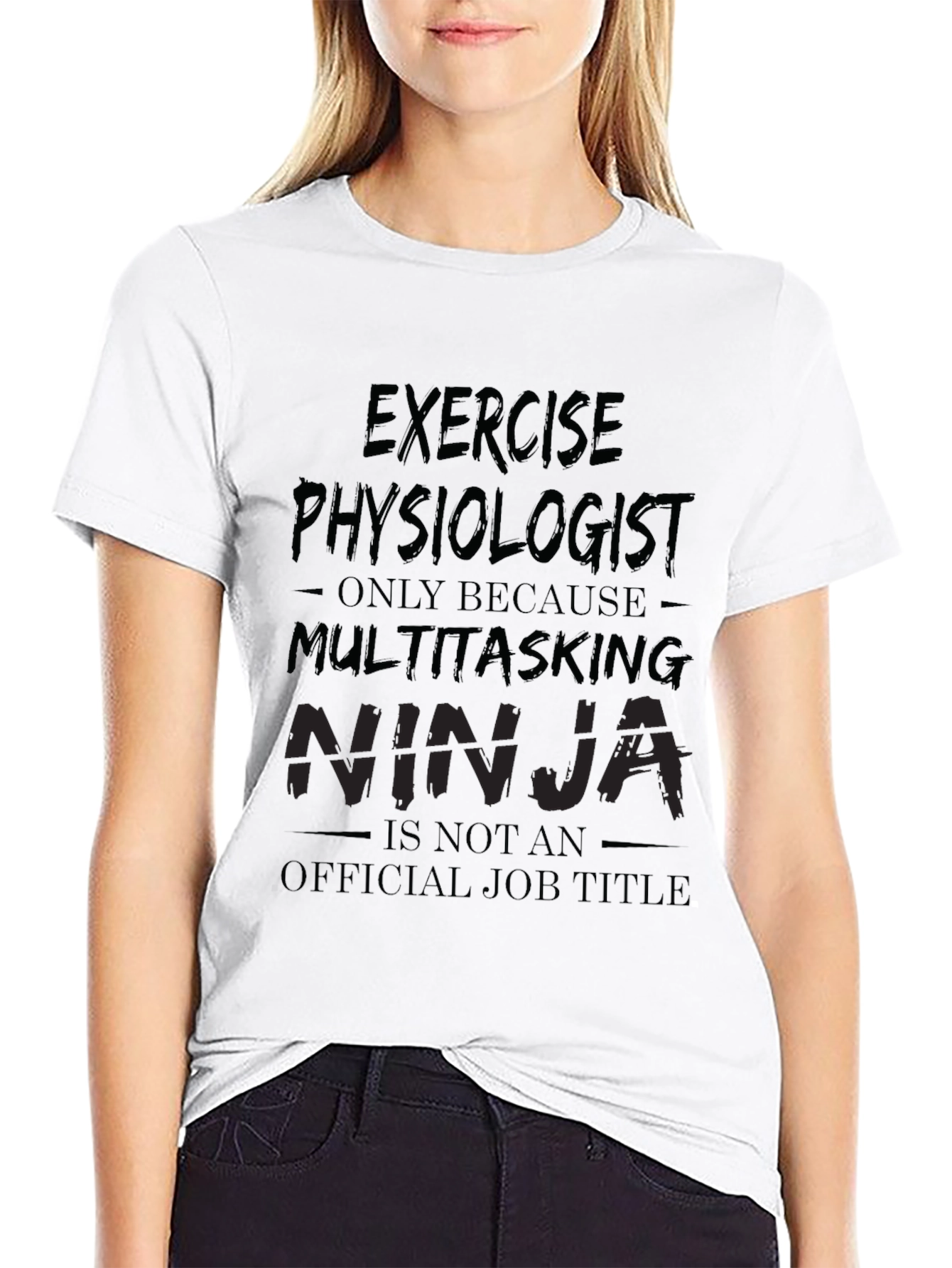 Exercise Physiologist Ninja Graphic Tee - Black