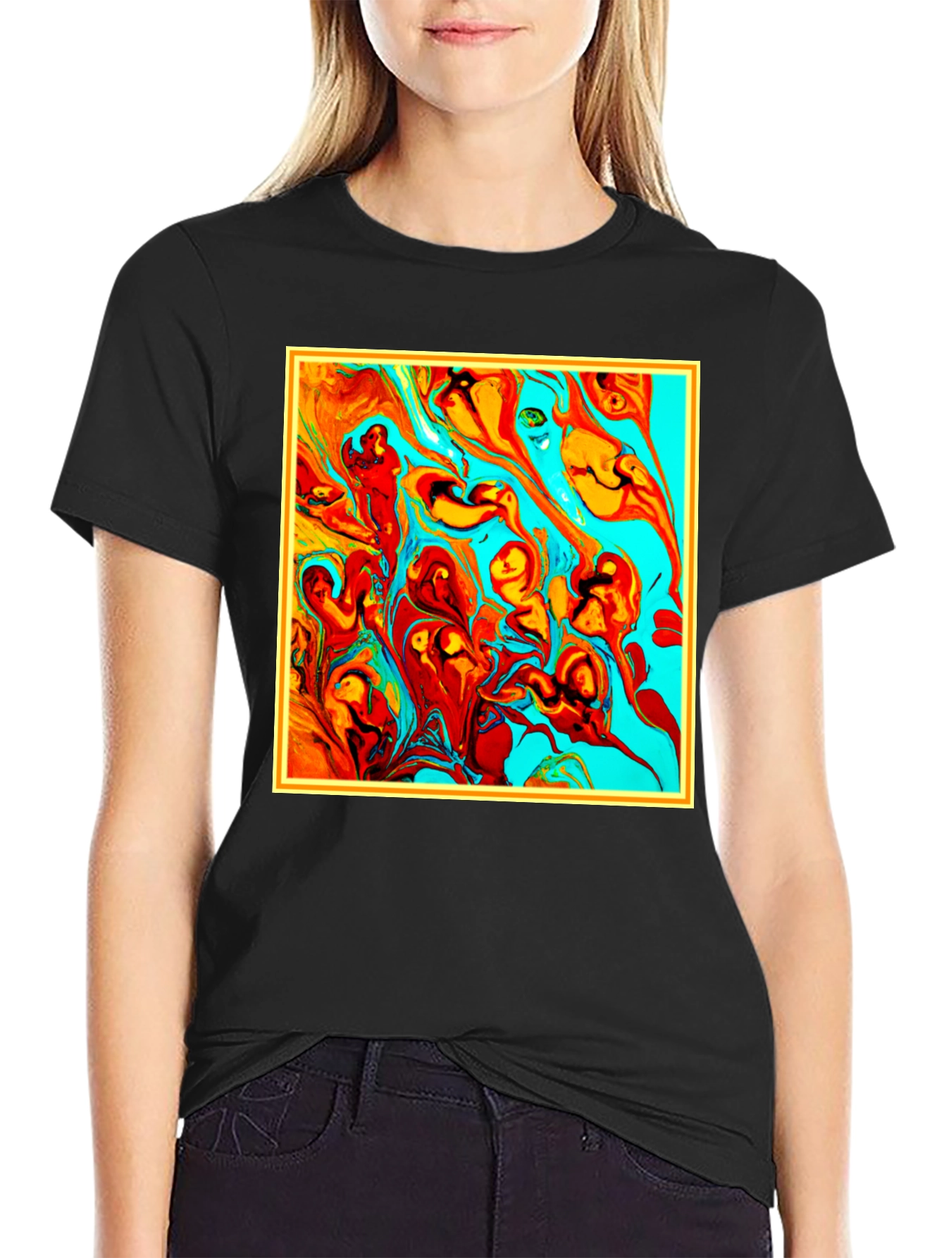 Abstract Art Graphic Tee - Unique Mens T-Shirt