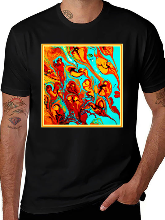 Abstract Art Graphic Tee - Unique Mens T-Shirt