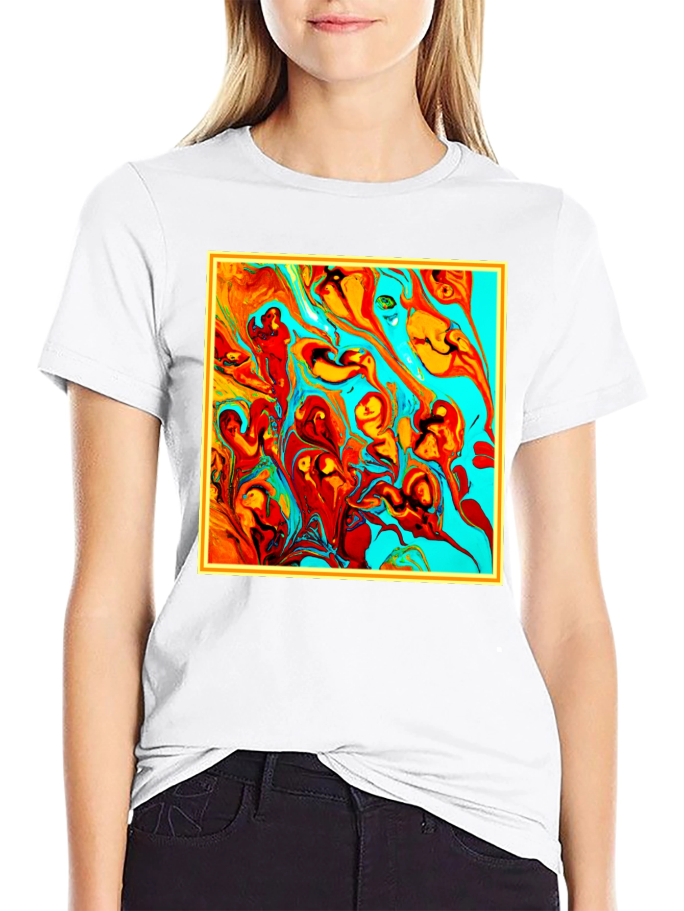 Abstract Art Graphic Tee - Unique Mens T-Shirt