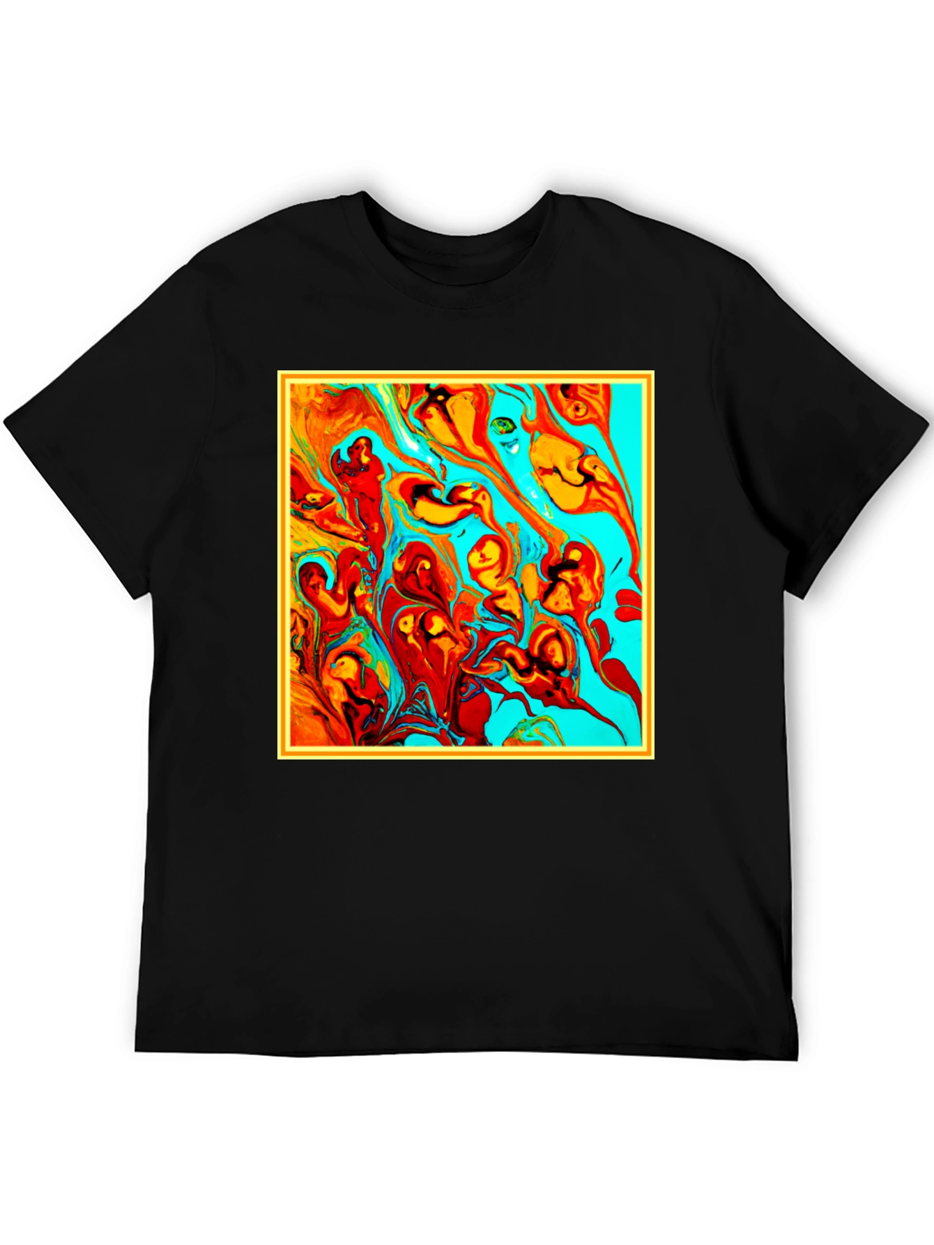 Abstract Art Graphic Tee - Unique Mens T-Shirt