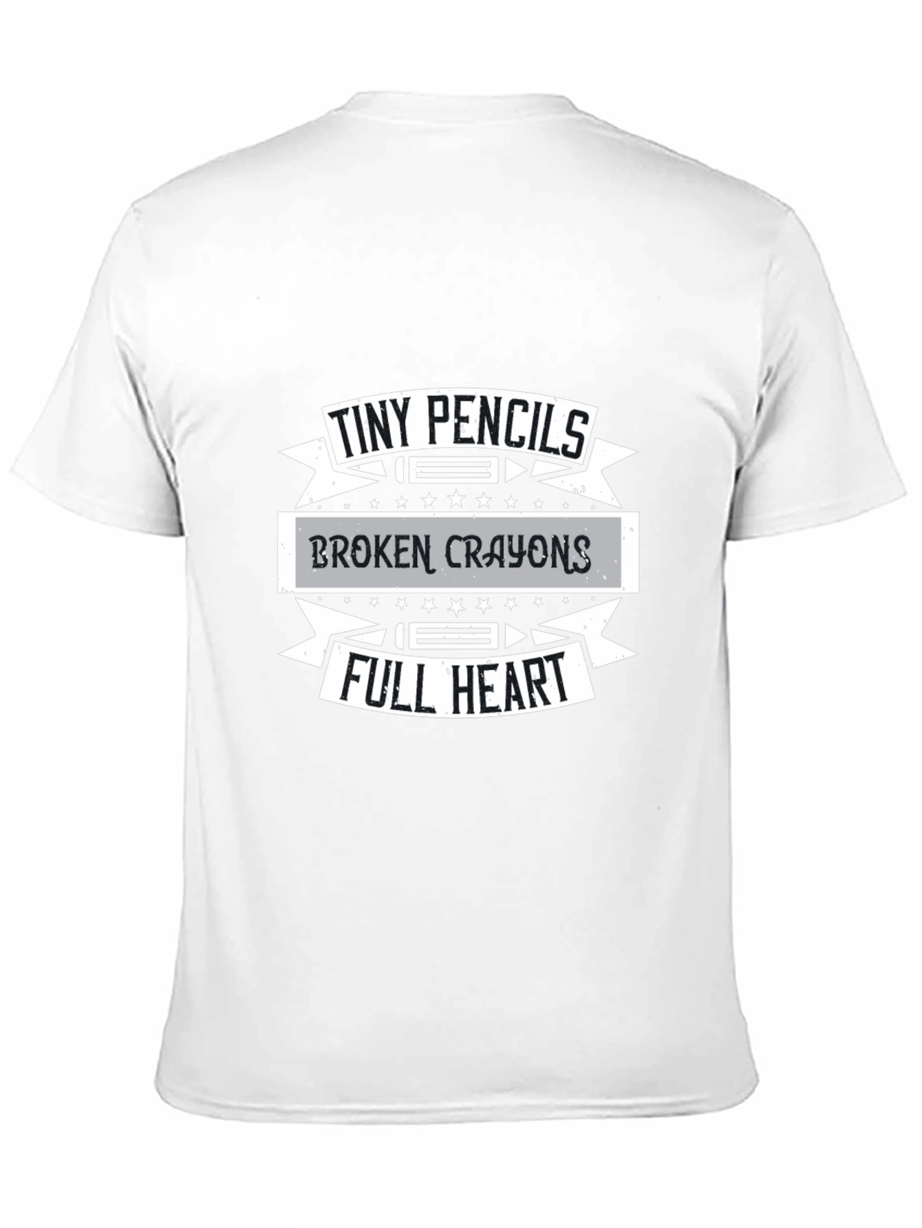 Tiny Pencils Broken Crayons Full Heart Graphic T-Shirt