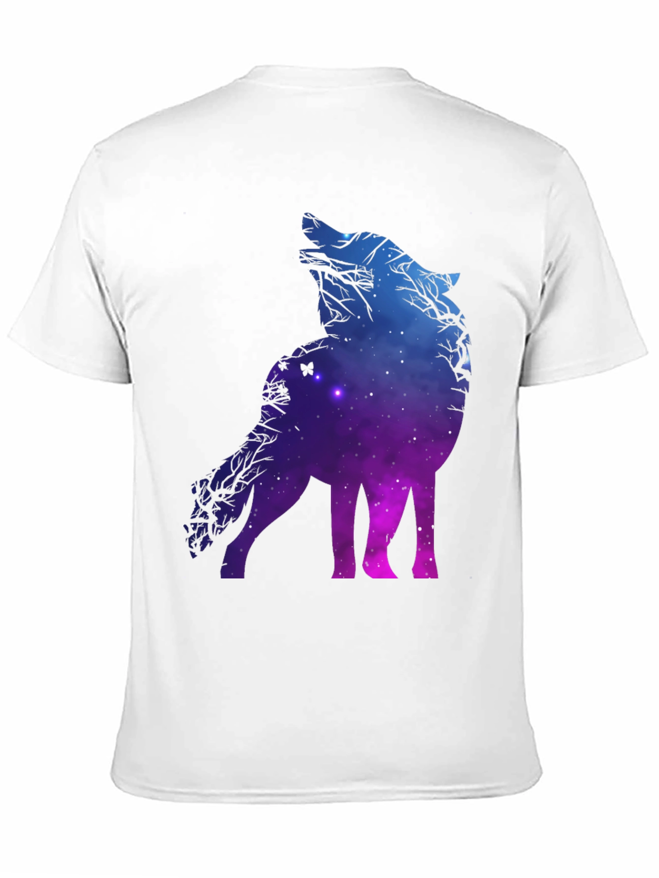 Galaxy Wolf Graphic Tee - Unique Design