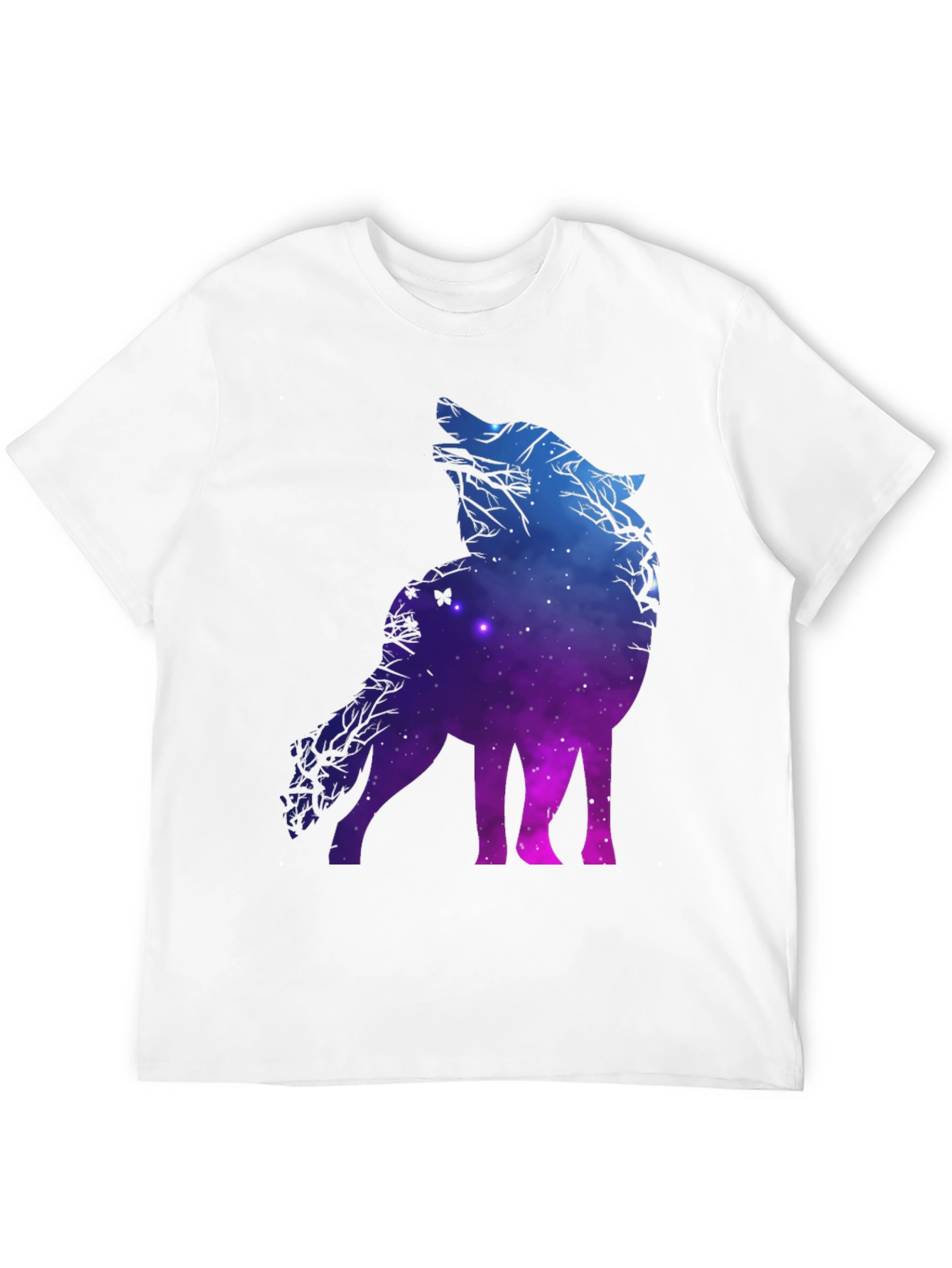 Galaxy Wolf Graphic Tee - Unique Design