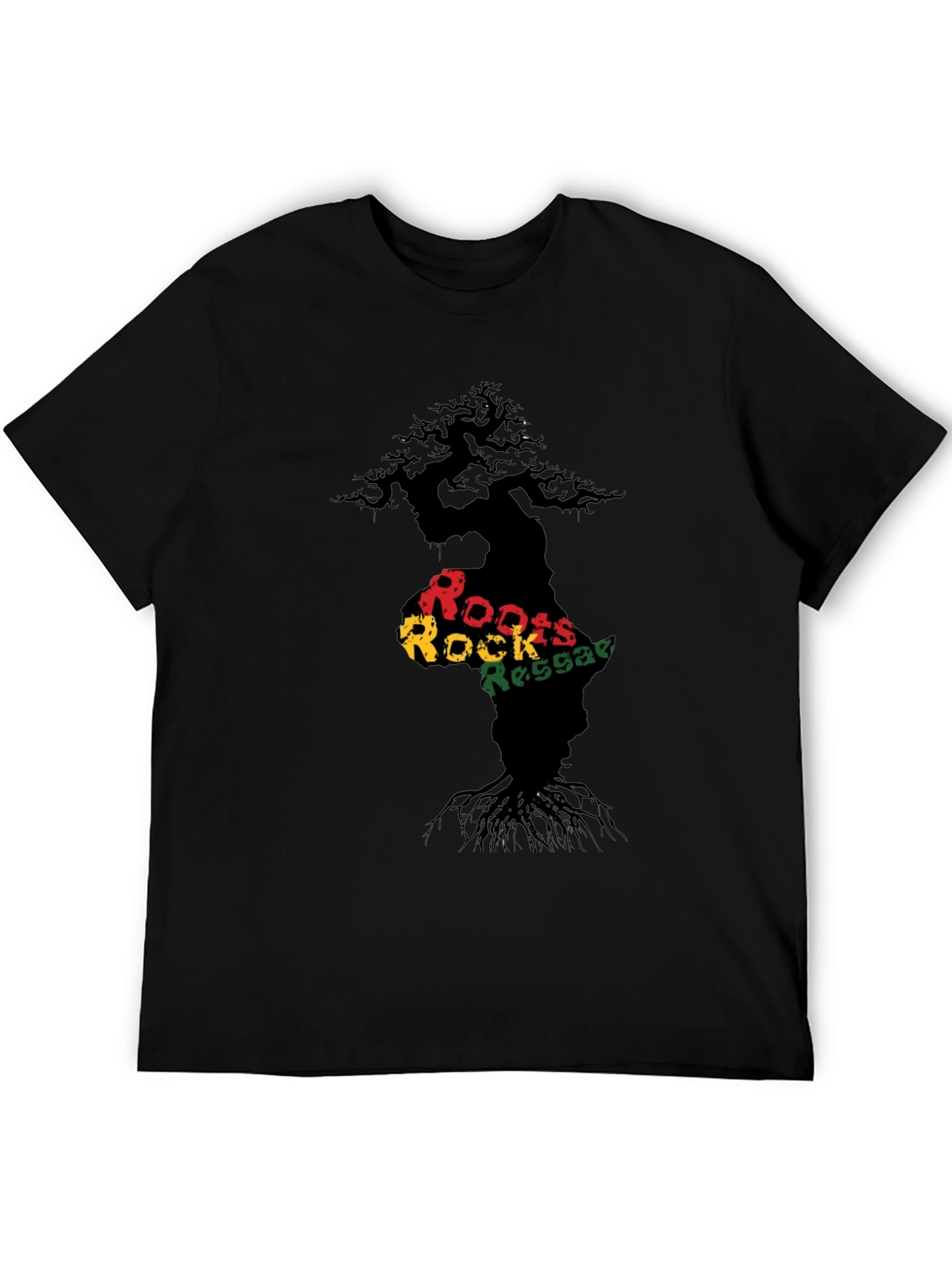 Roots Rock Reggae Black Graphic Tee
