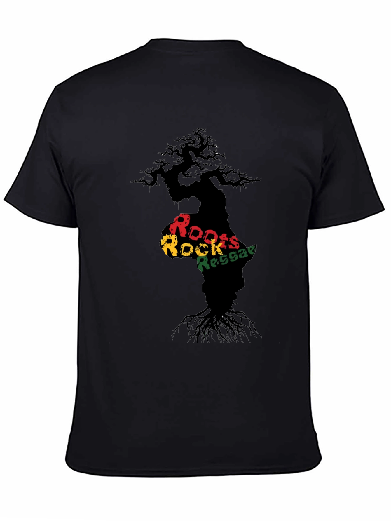 Roots Rock Reggae Black Graphic Tee