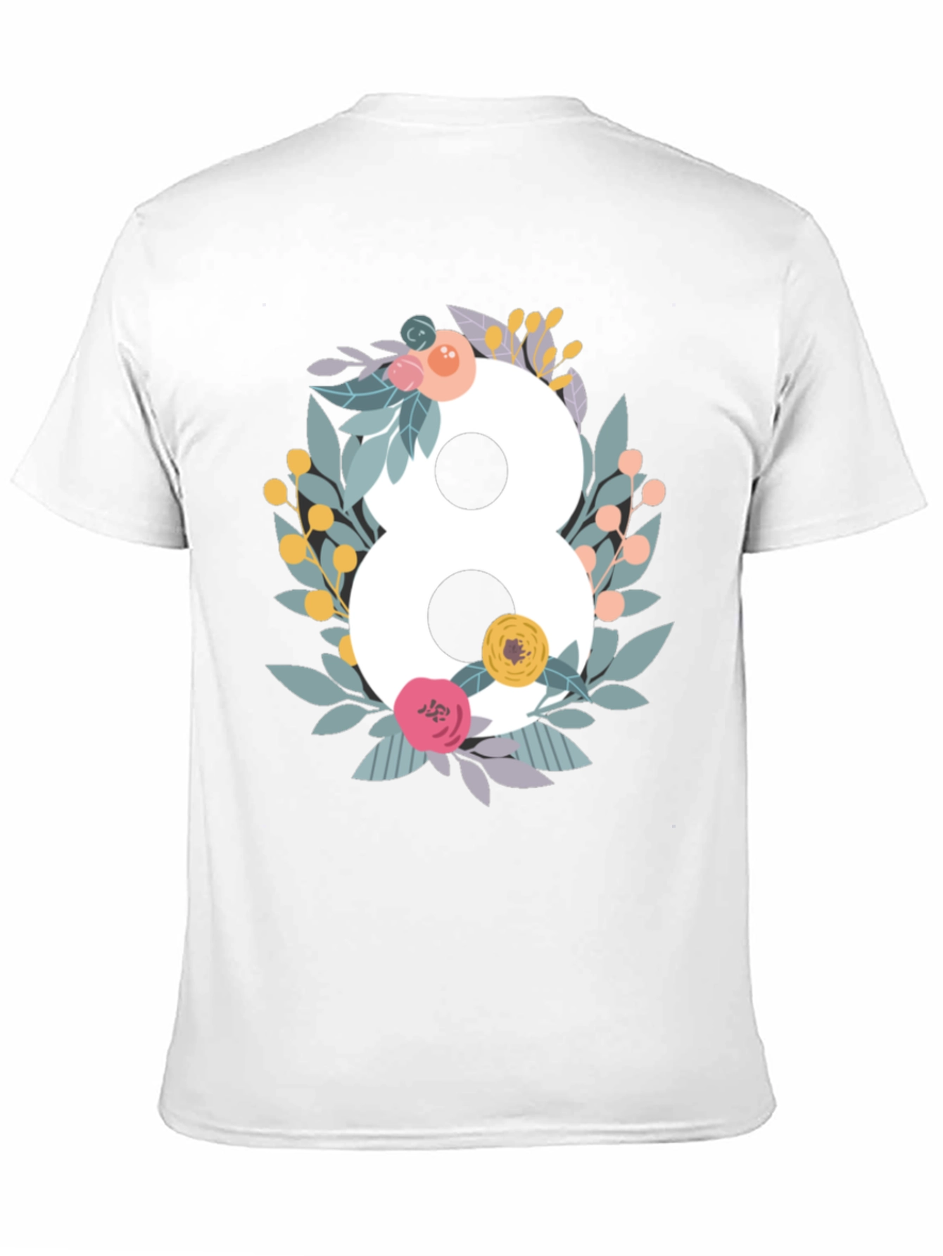 Floral Number 8 Graphic Tee - Womens Day