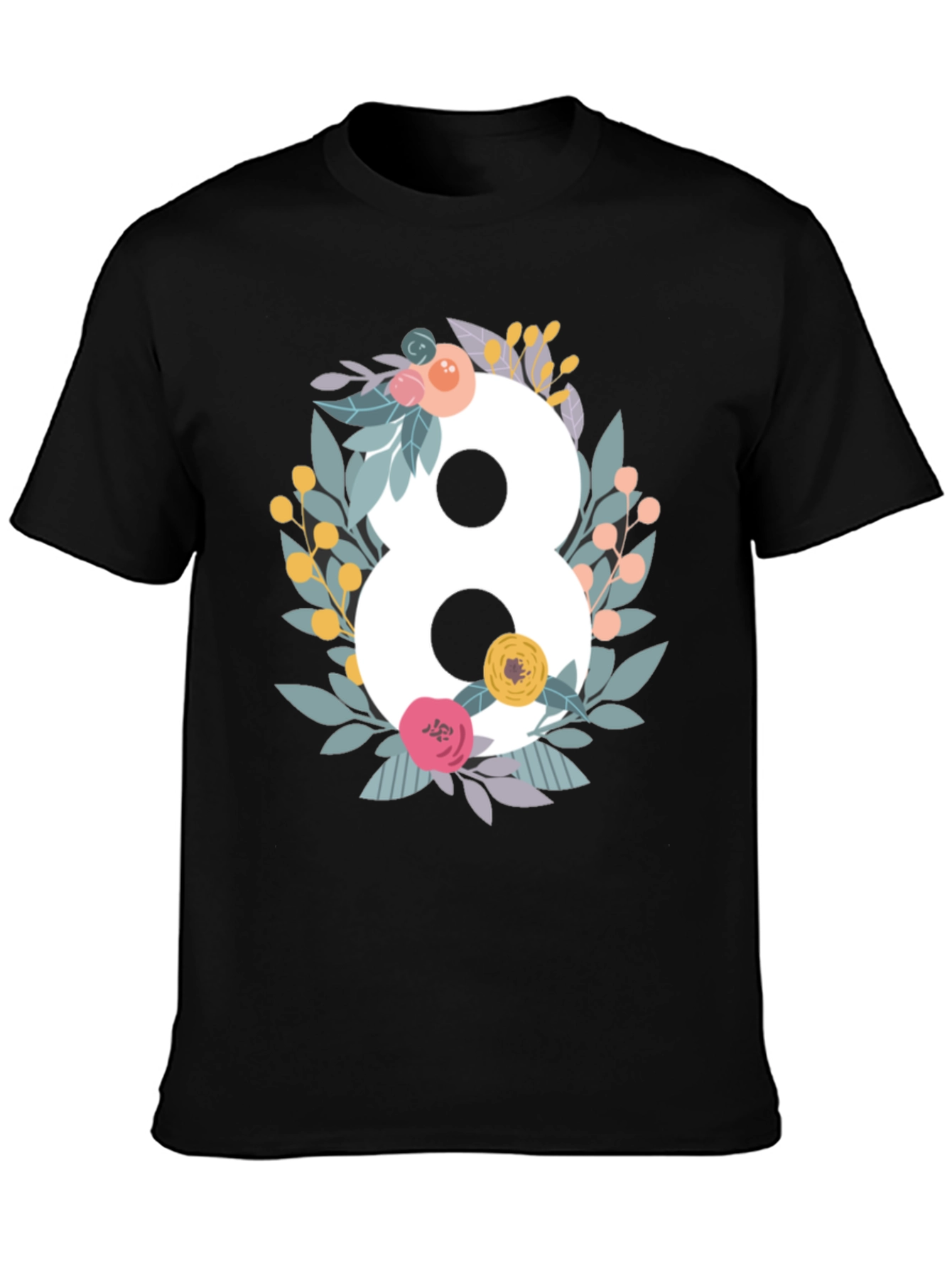 Floral Number 8 Graphic Tee - Womens Day