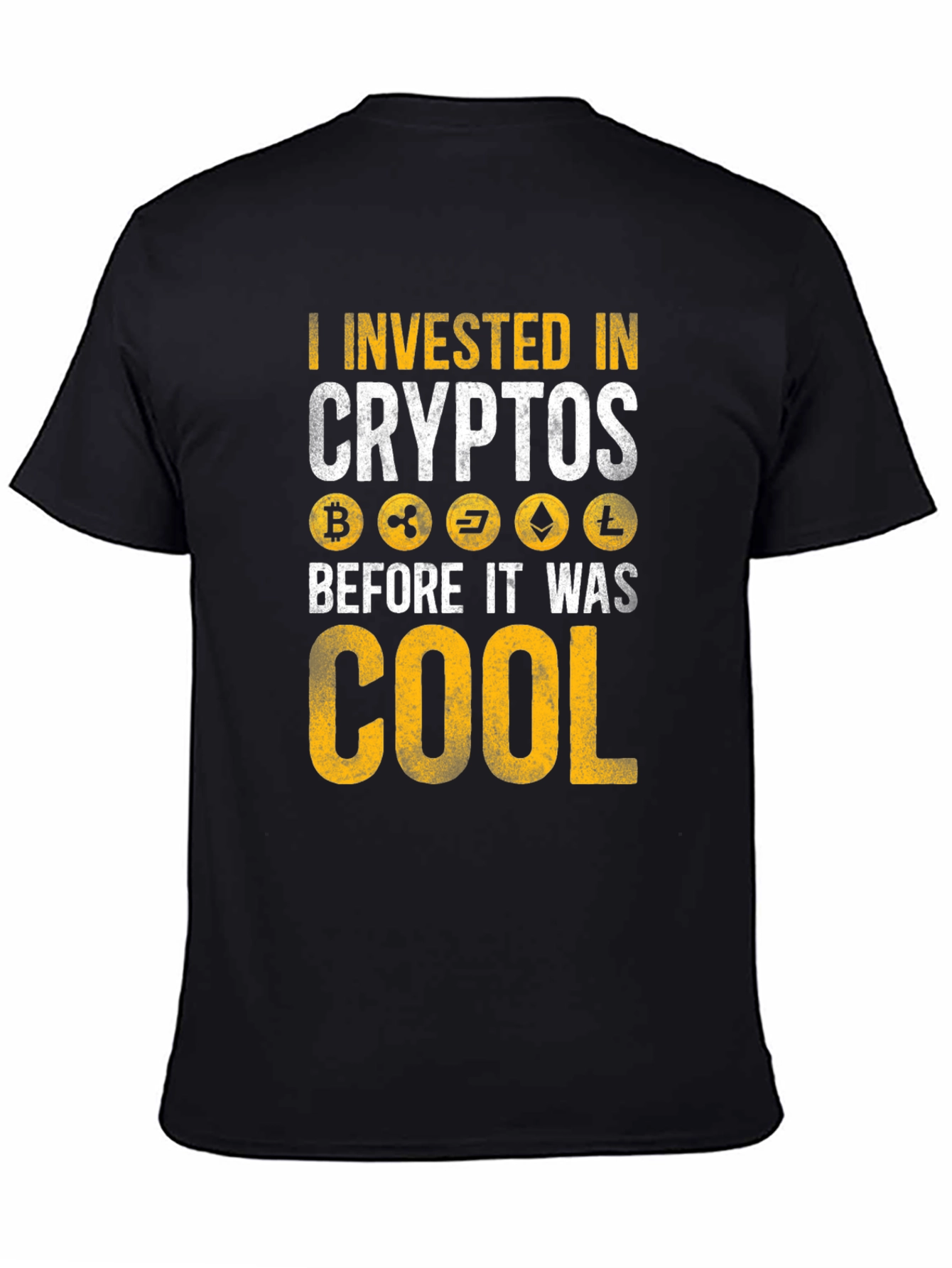 I Invested In Crypto T-Shirt - Black