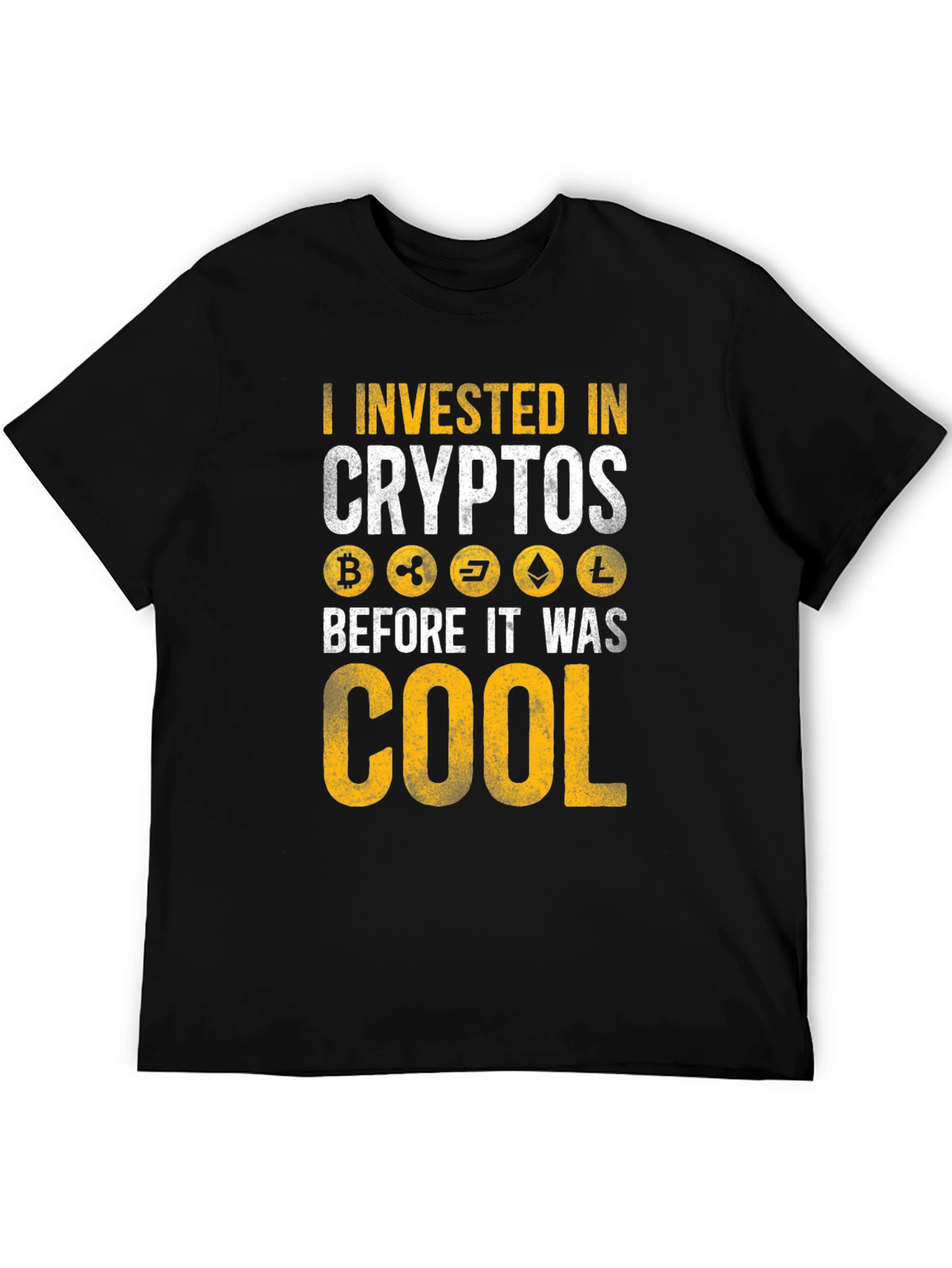 I Invested In Crypto T-Shirt - Black