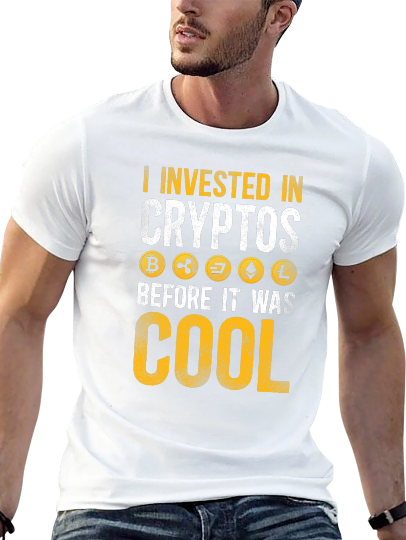 I Invested In Crypto T-Shirt - Black