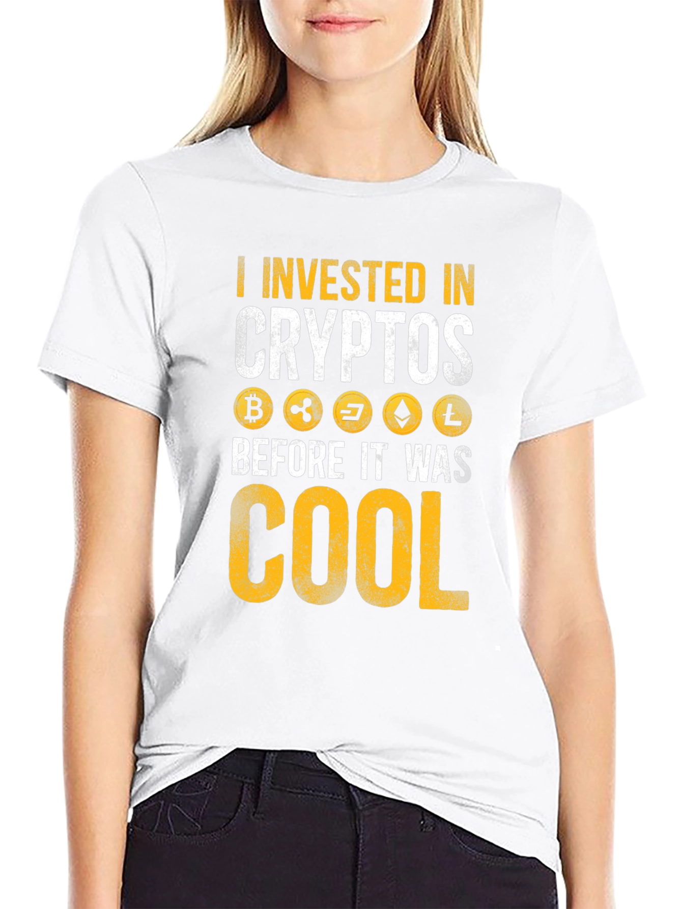 I Invested In Crypto T-Shirt - Black