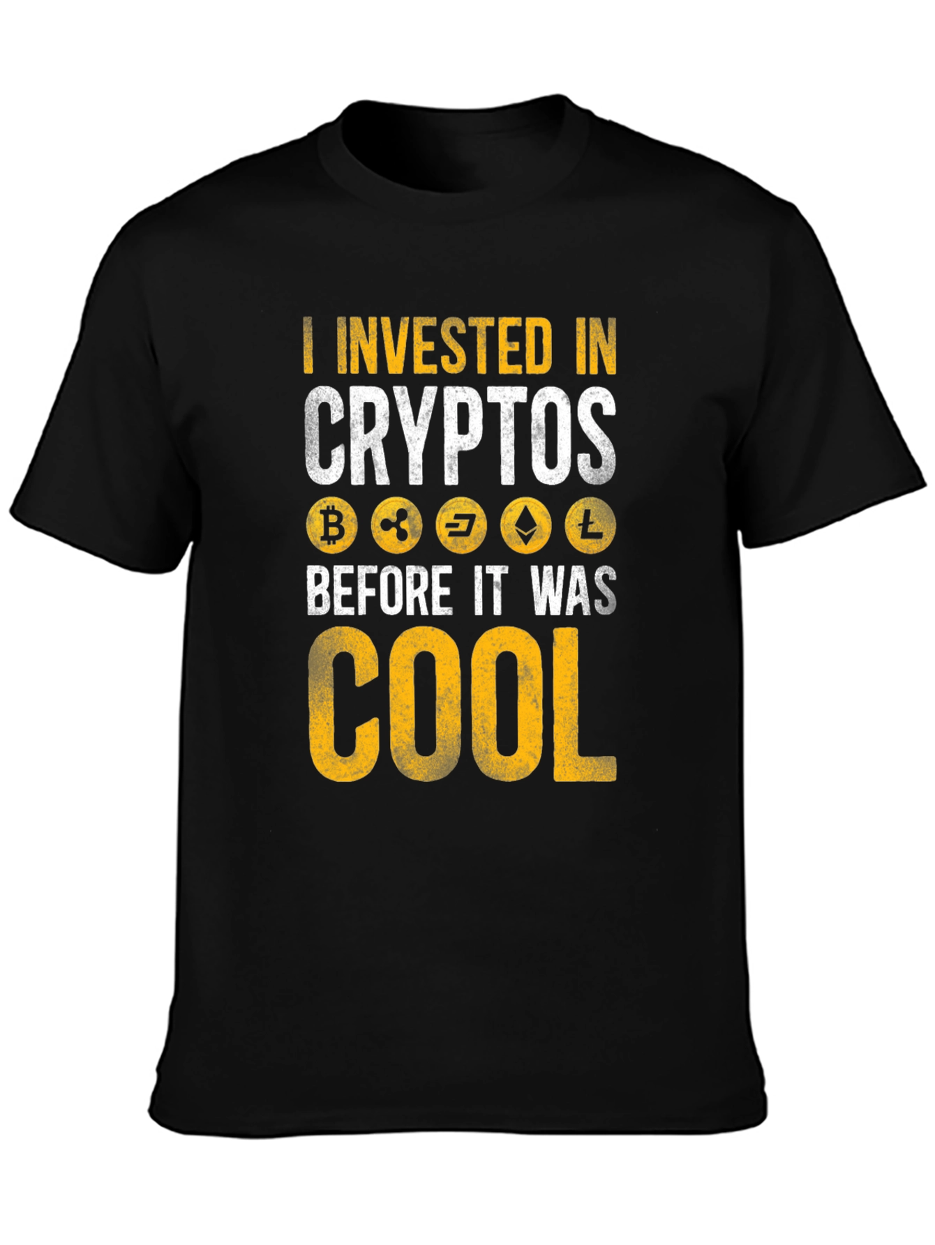 I Invested In Crypto T-Shirt - Black