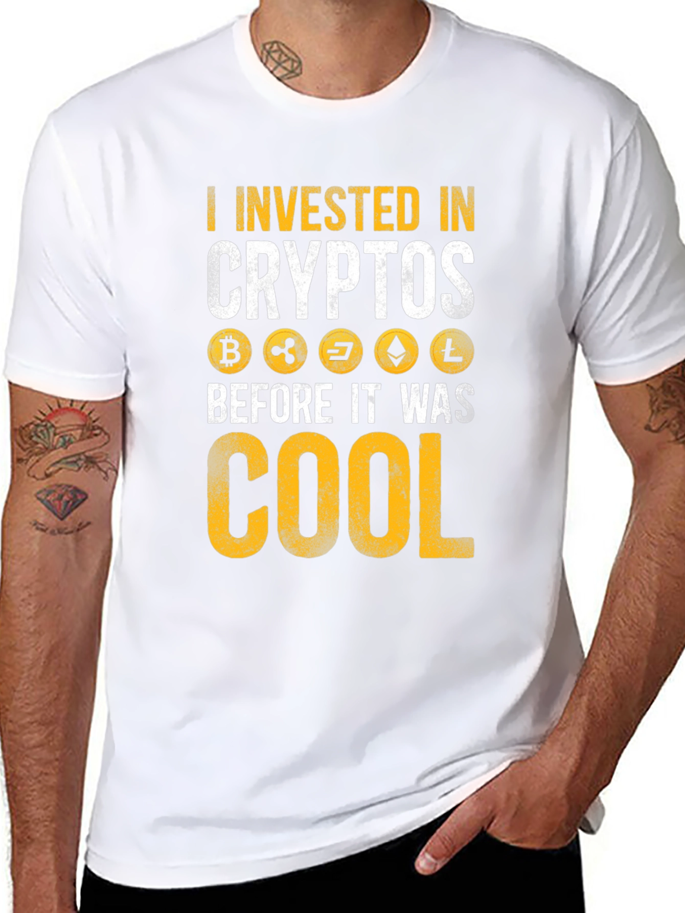 I Invested In Crypto T-Shirt - Black