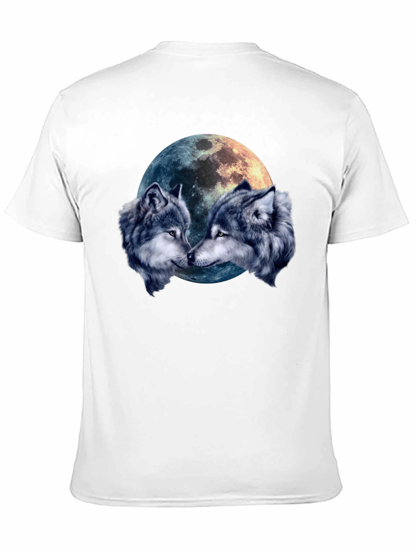 Wolf Moon T-Shirt - Mens Black Graphic Tee