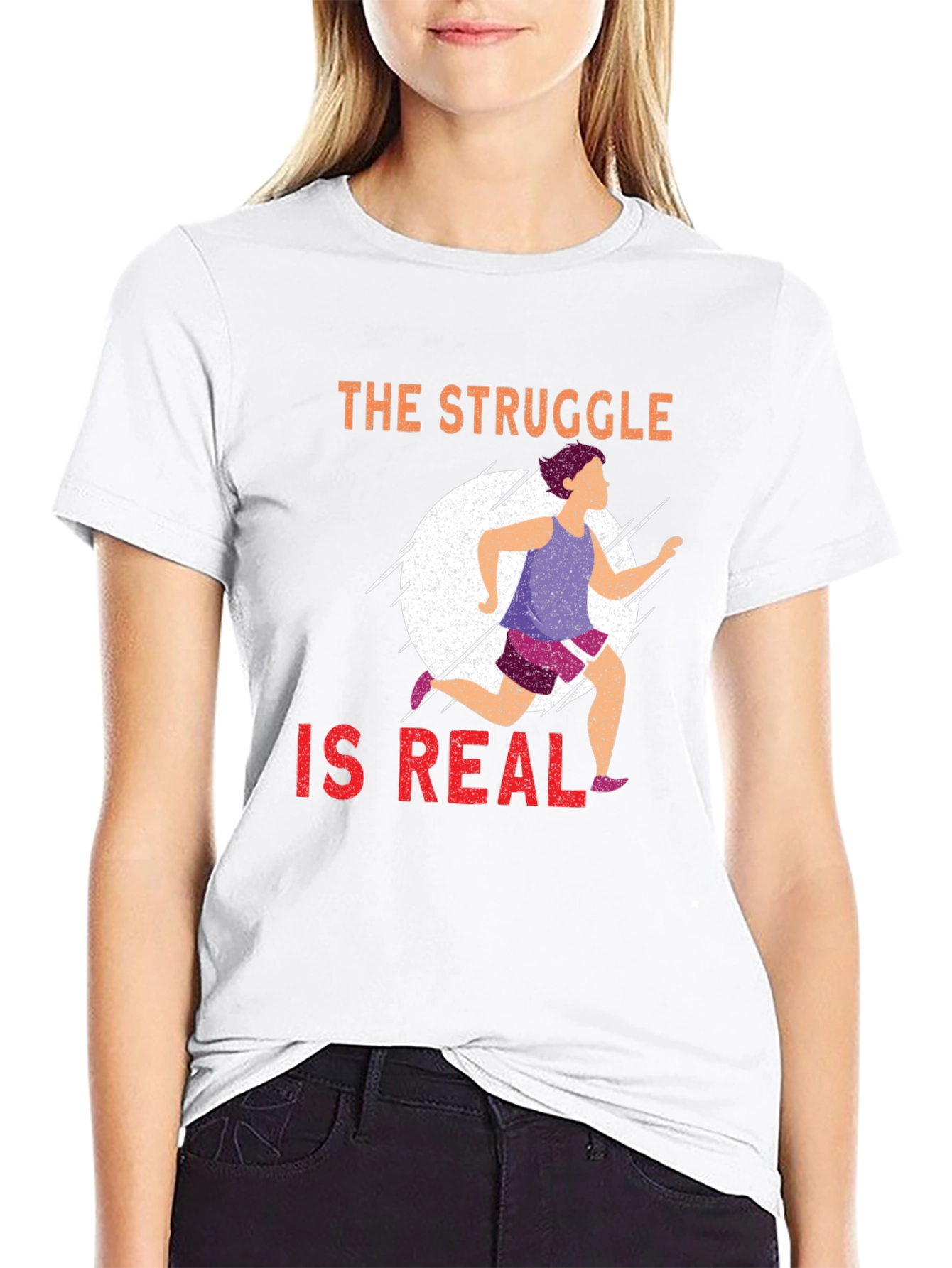 The Struggle Is Real Running T-Shirt