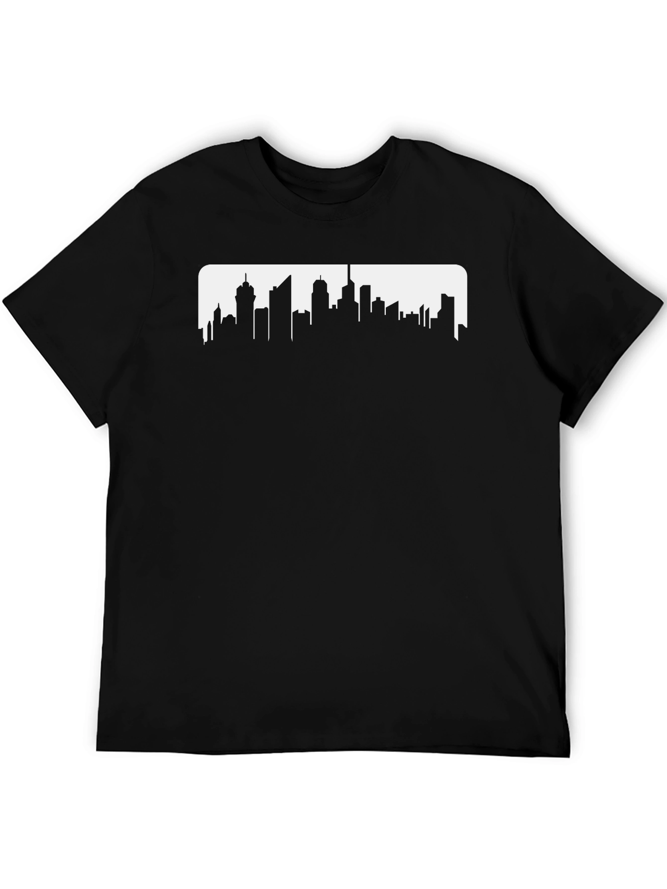 Cityscape Silhouette Graphic T-Shirt - Urban Style Tee