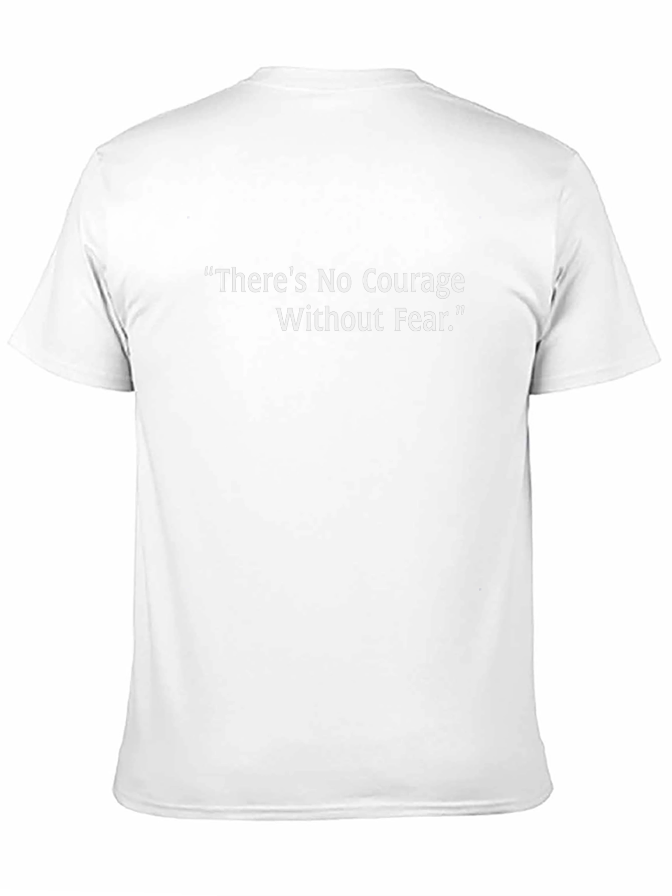 Courage Quote T-Shirt - Black Cotton Graphic Tee