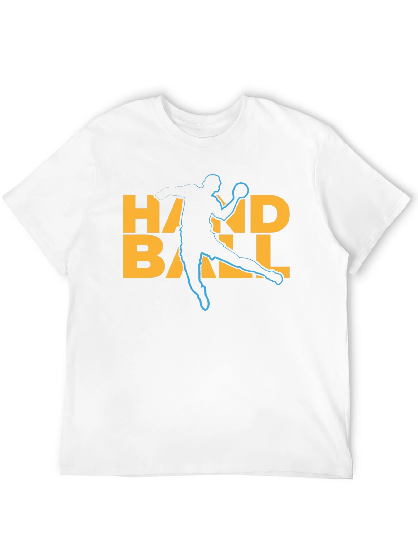 Handball Player Graphic T-Shirt - Black