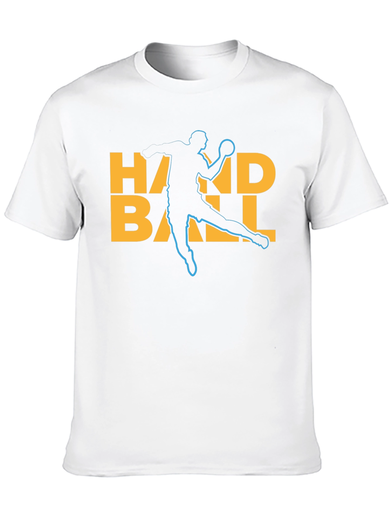 Handball Player Graphic T-Shirt - Black