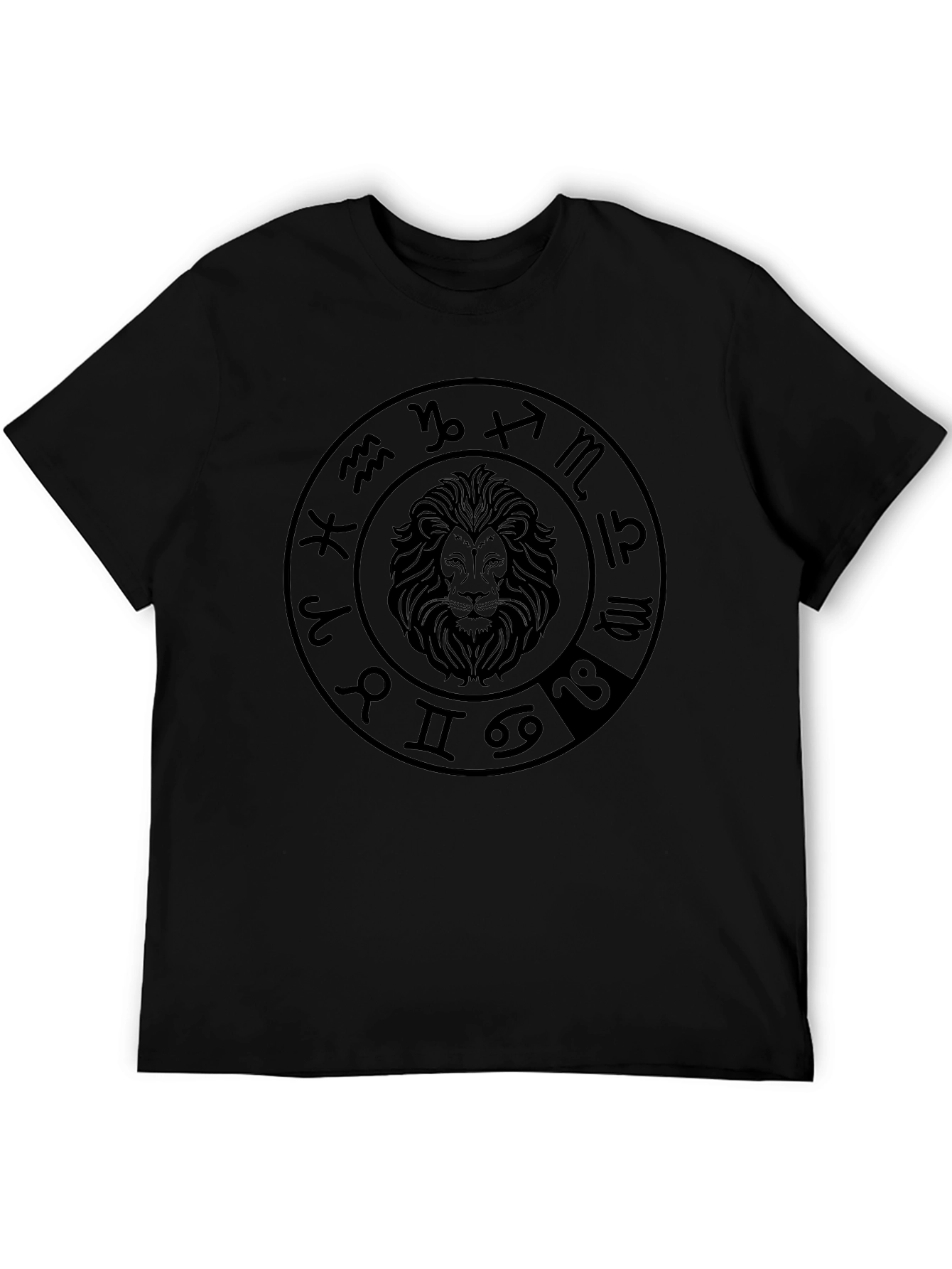 Zodiac Lion Graphic Tee - Astrology Shirt