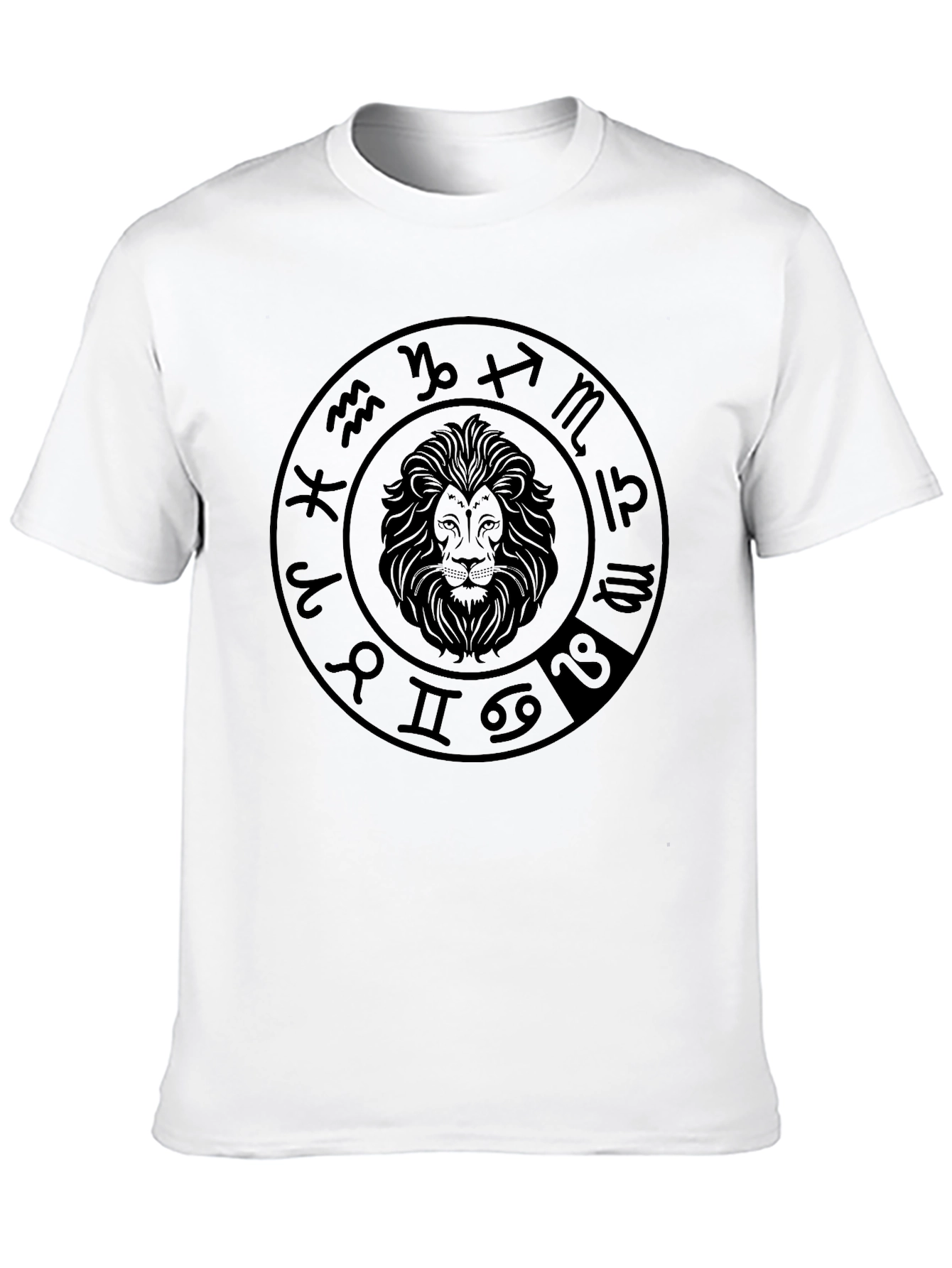 Zodiac Lion Graphic Tee - Astrology Shirt