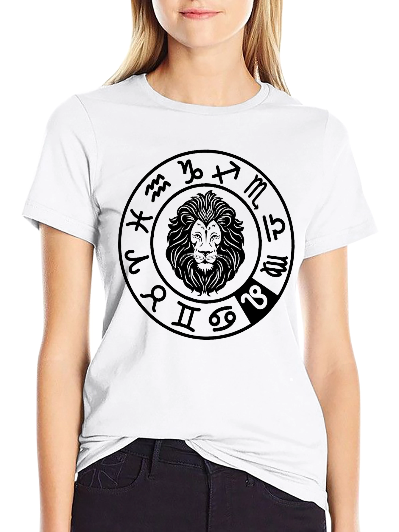 Zodiac Lion Graphic Tee - Astrology Shirt