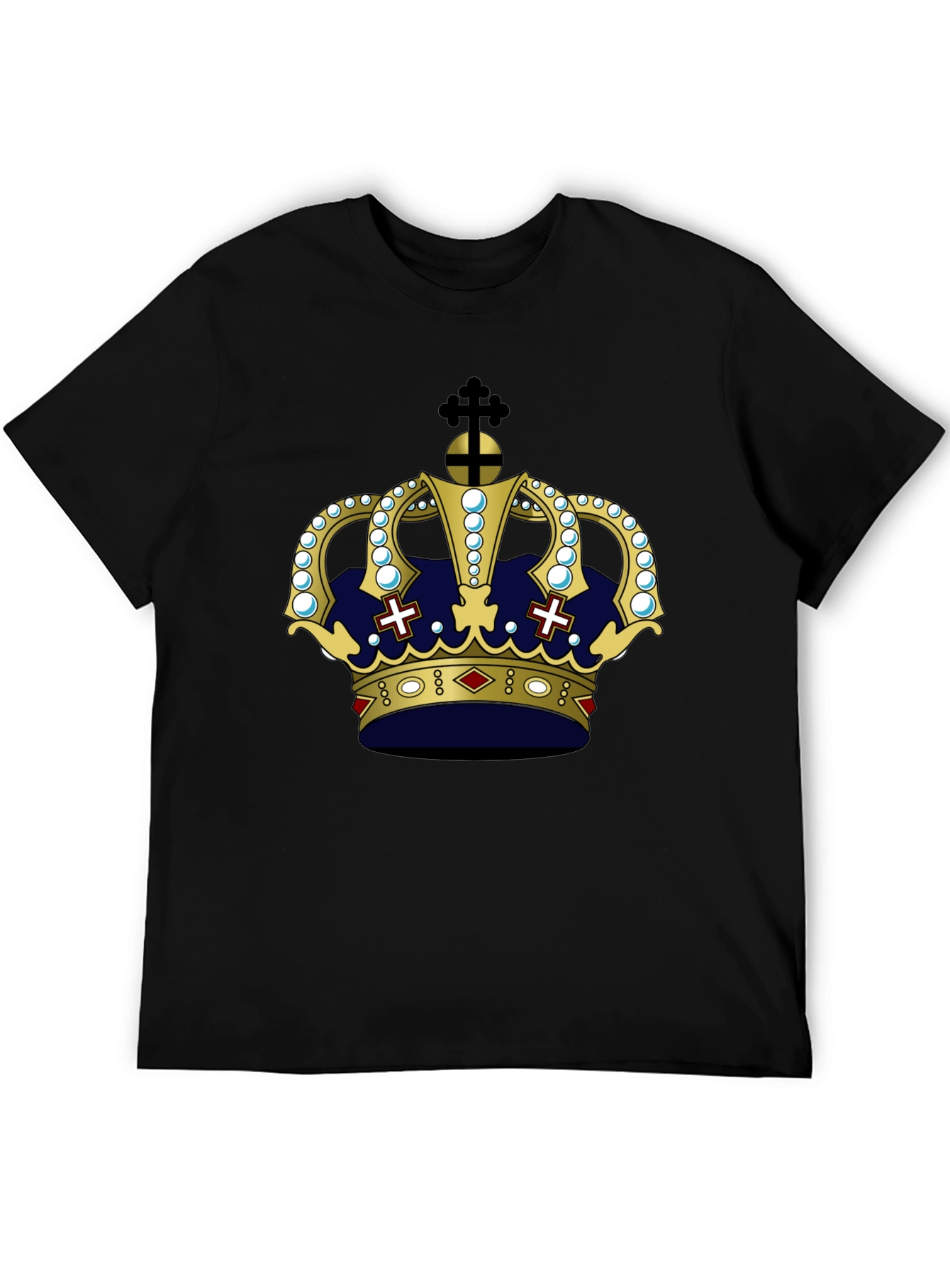 Crown Graphic T-Shirt - Royal Design