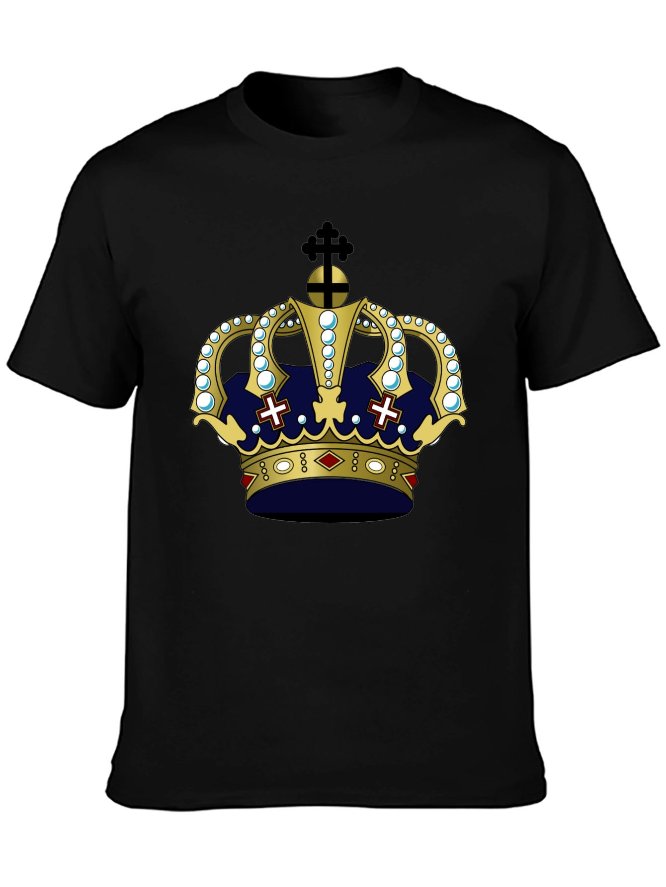 Crown Graphic T-Shirt - Royal Design