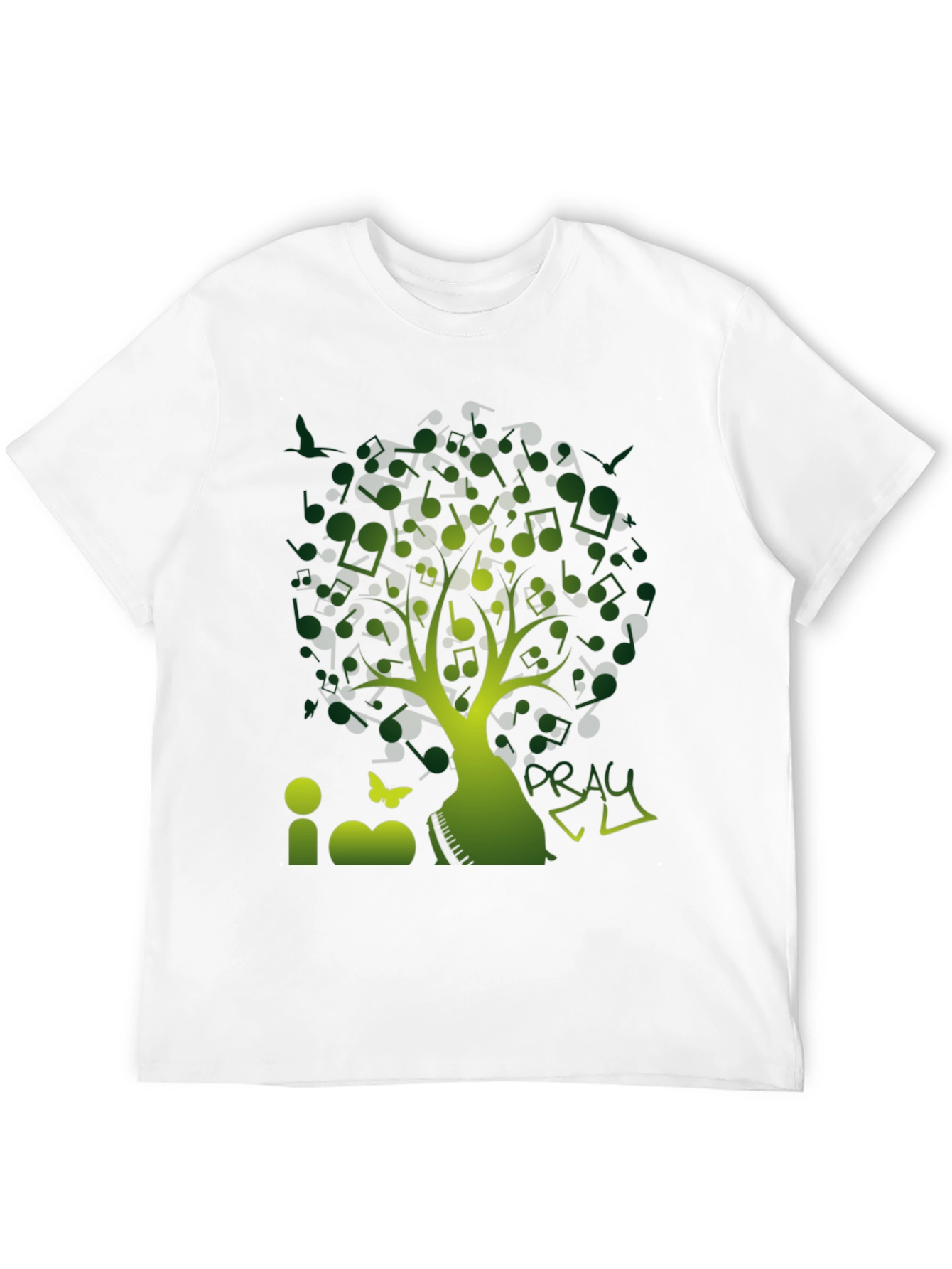 Music Tree Black T-Shirt - Nature Inspired Graphic Tee