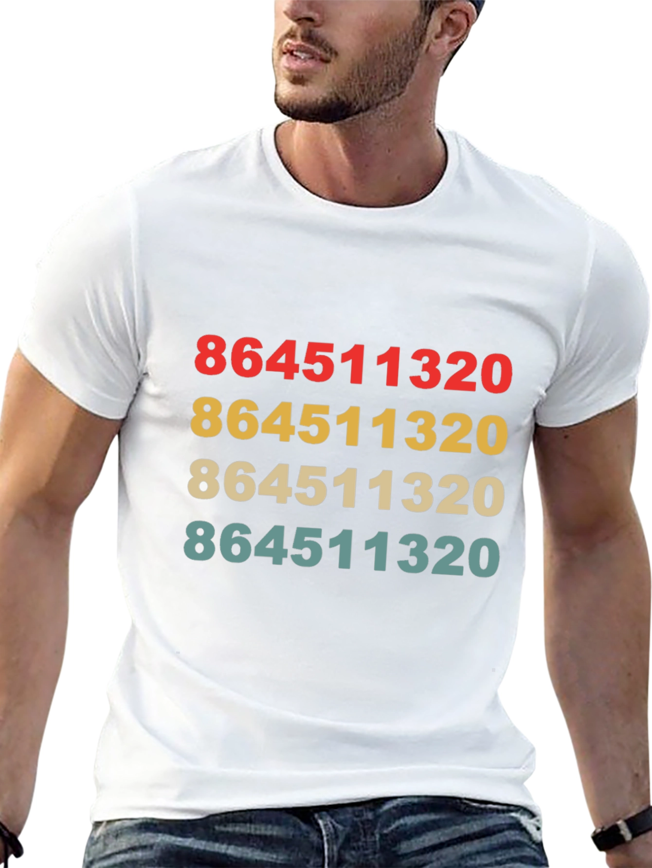 Retro 864511320 Print Black T-Shirt