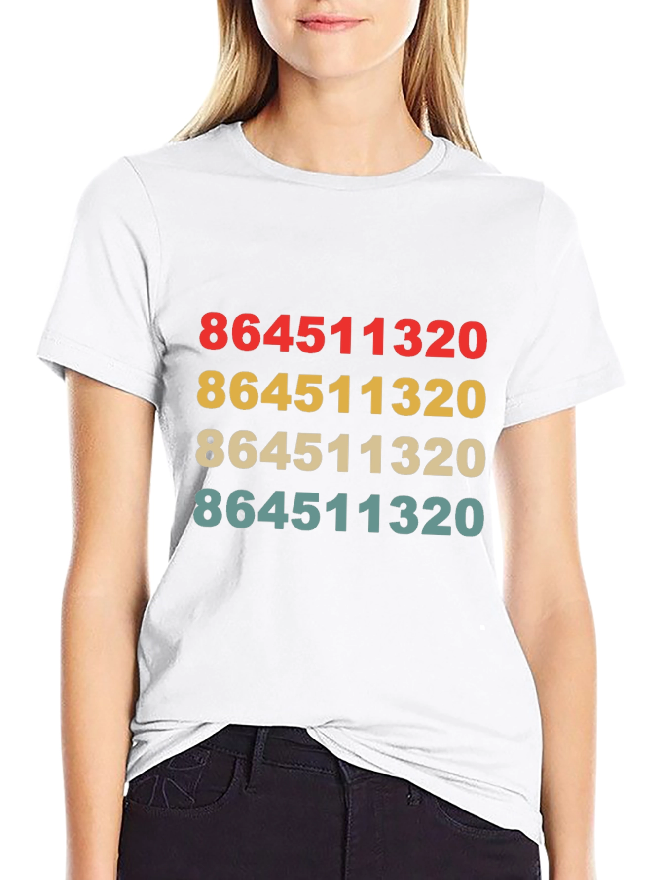 Retro 864511320 Print Black T-Shirt