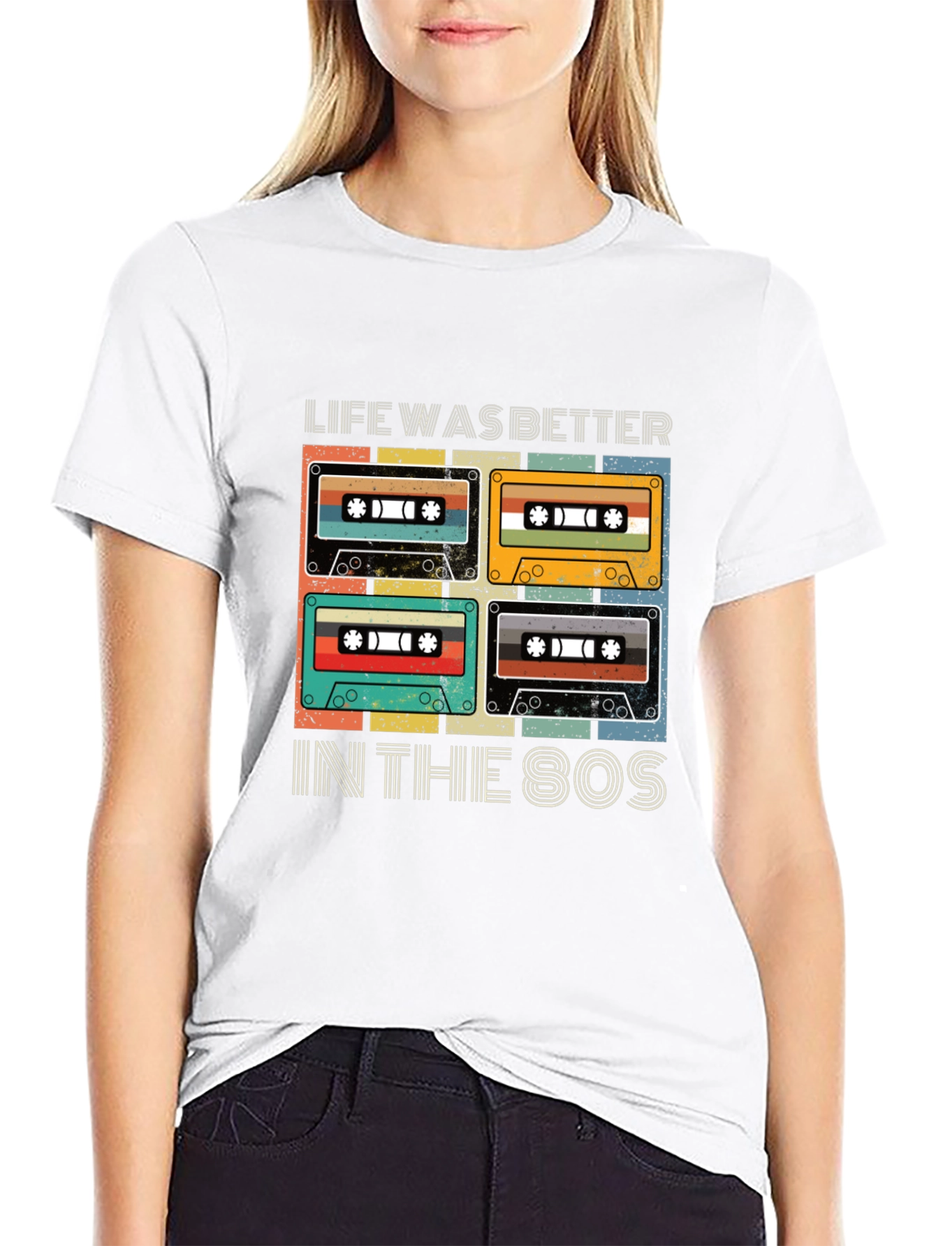 Retro 80s Cassette Tape Graphic T-Shirt