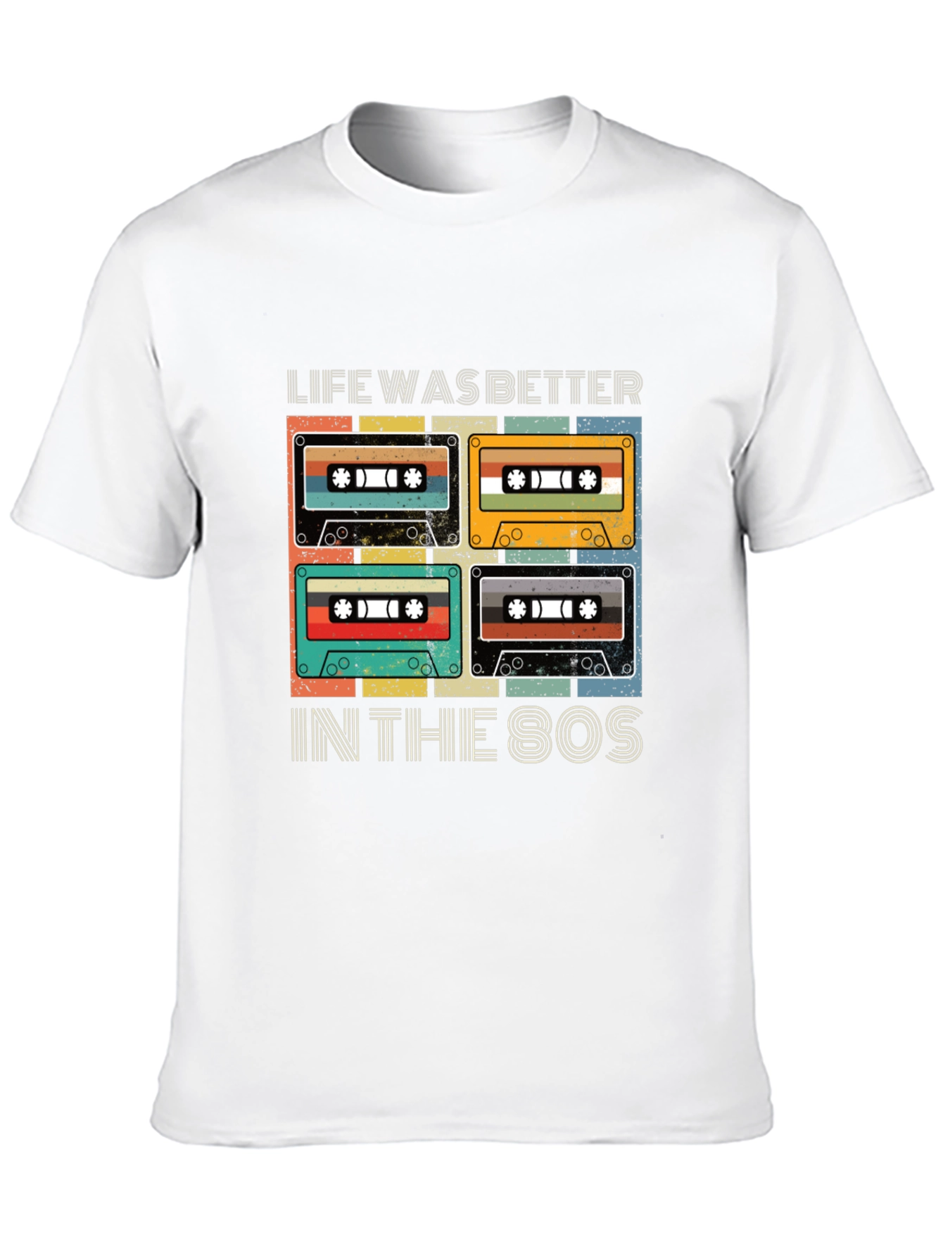 Retro 80s Cassette Tape Graphic T-Shirt