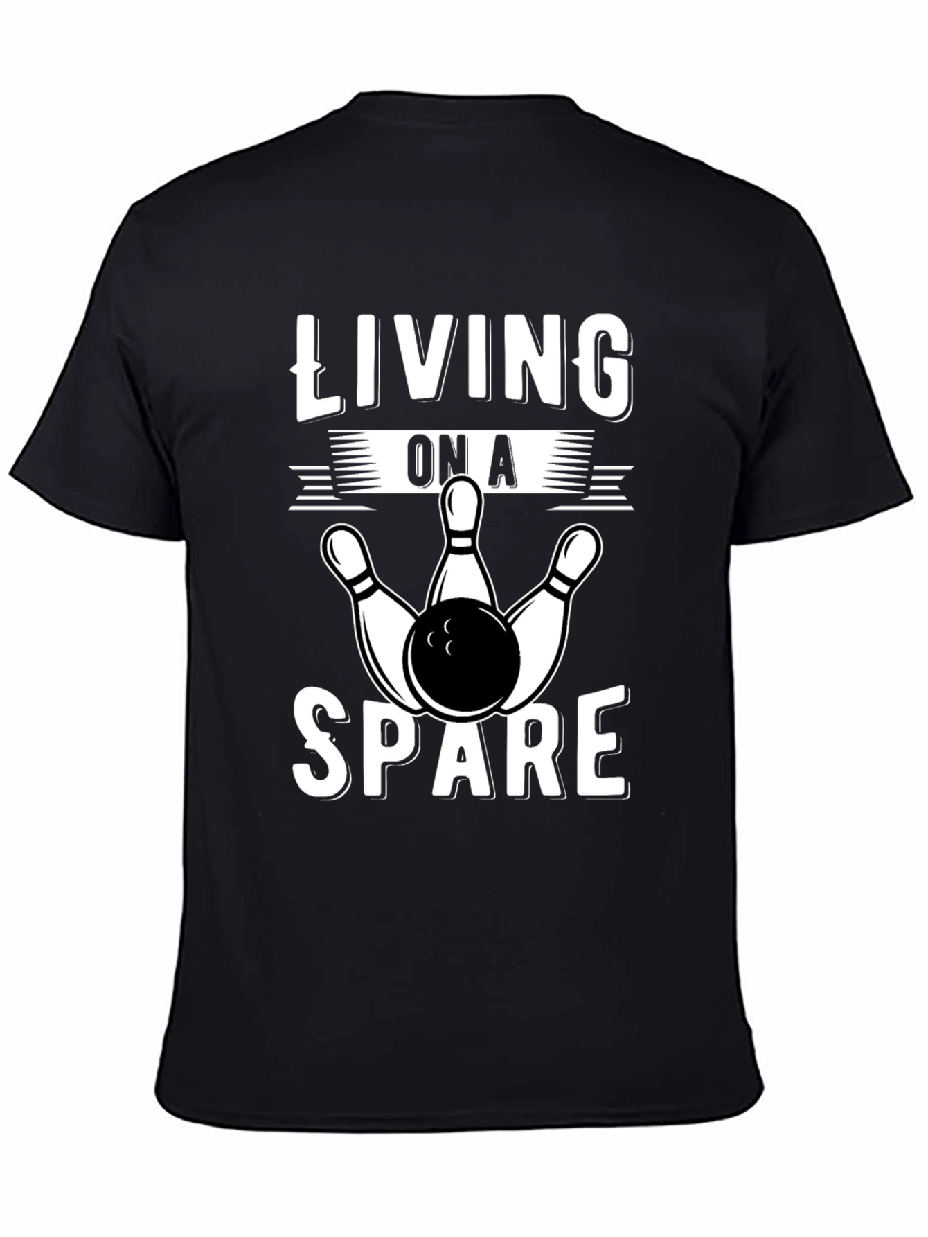 Living On A Spare Bowling T-Shirt