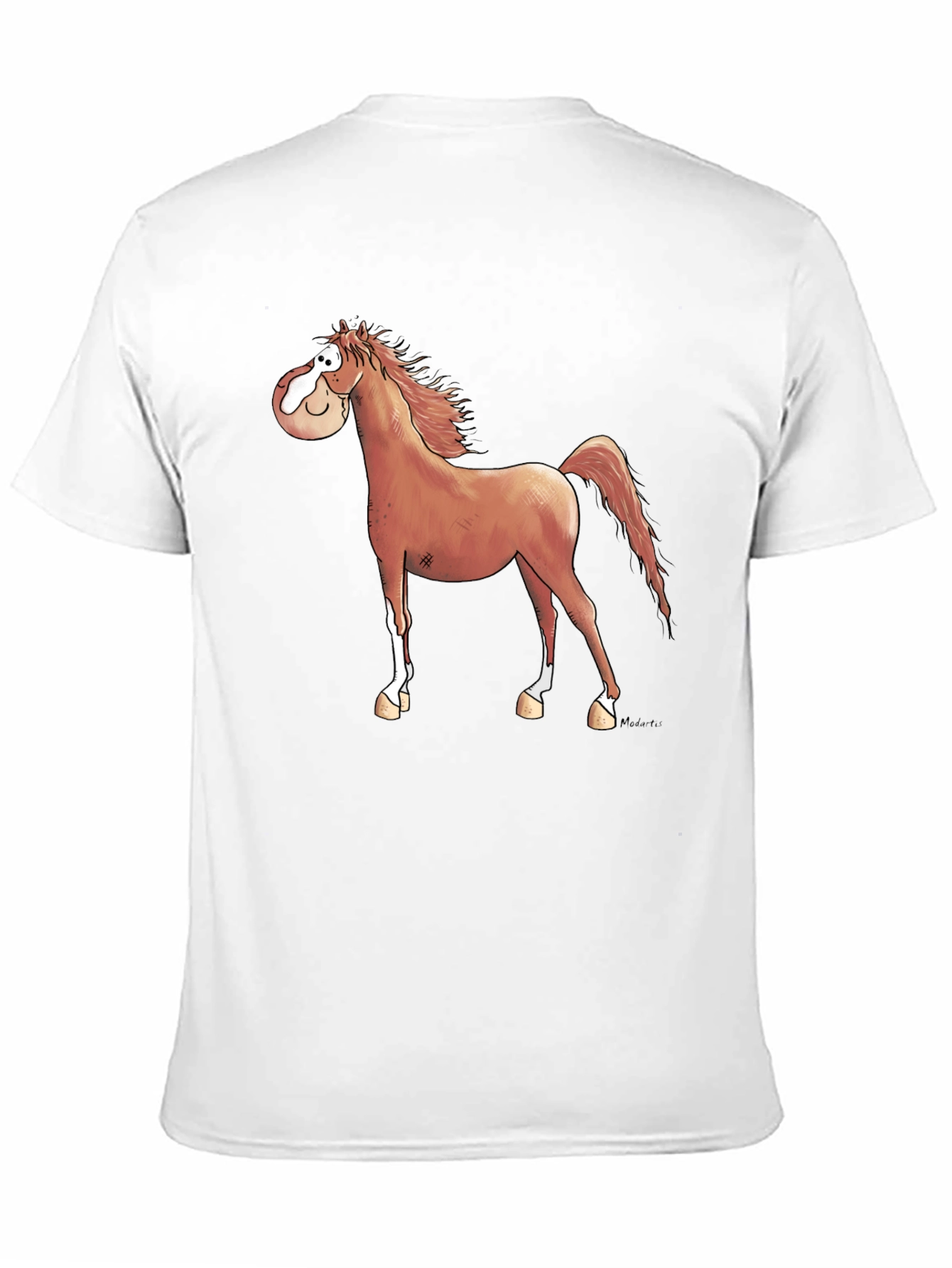 Cartoon Horse Graphic T-Shirt