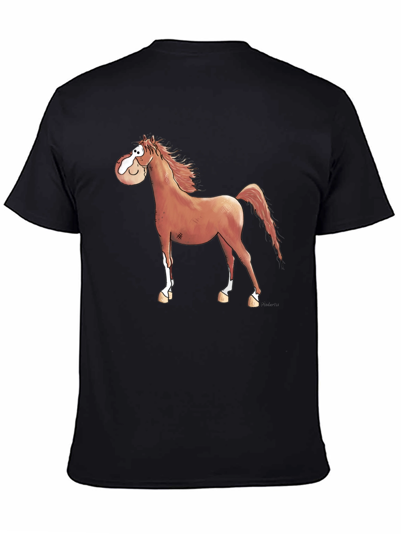 Cartoon Horse Graphic T-Shirt