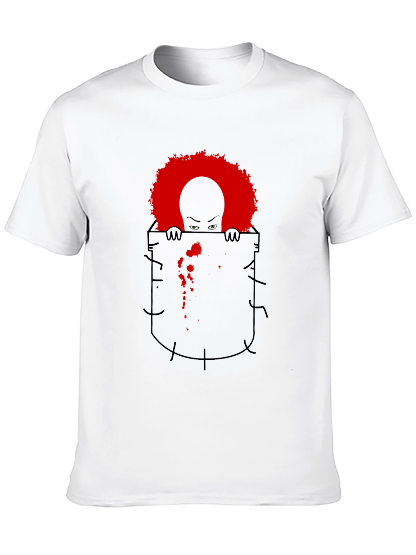 Pennywise Pocket T-Shirt Horror Graphic Tee