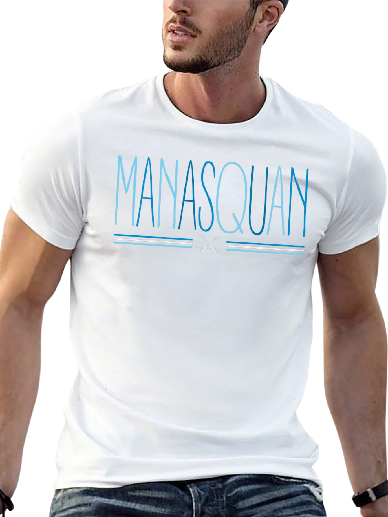 Manasquan Graphic Tee - Black Short Sleeve Shirt