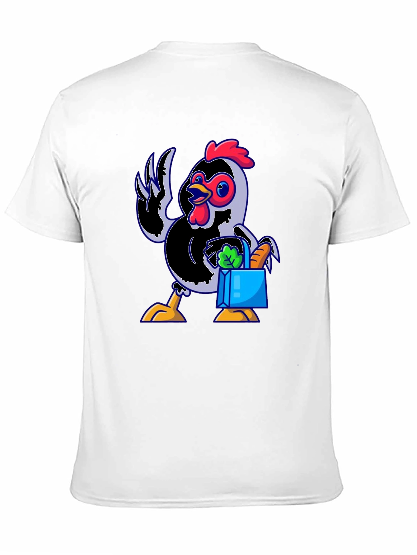 Funny Chicken Shopping Cartoon T-Shirt