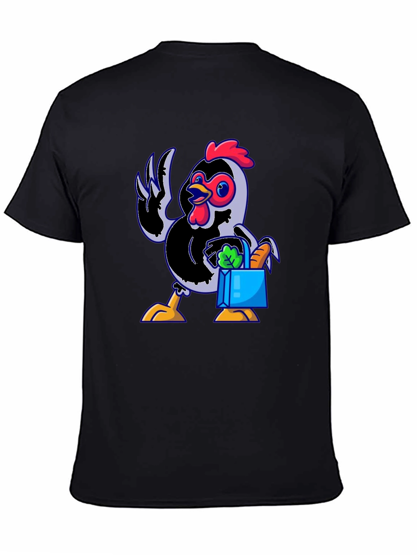 Funny Chicken Shopping Cartoon T-Shirt