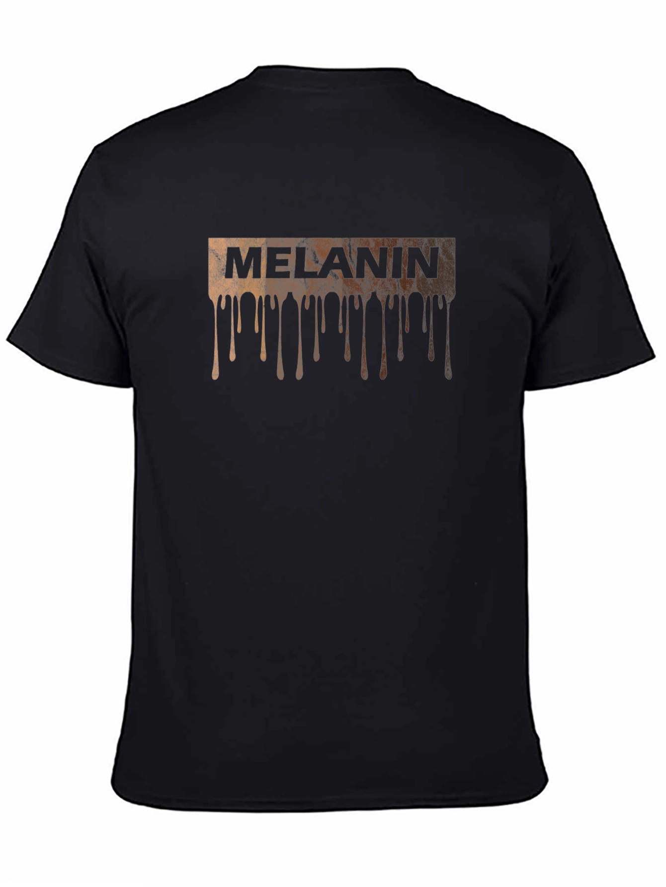 Melanin Drip Graphic Tee - Black